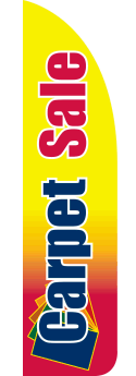 Feather Flag Banner for Sidewalk - Carpet Sale Advertising (Flag Only) - Perfect for Outdoor Promotions, Grand Openings & Retail Sales