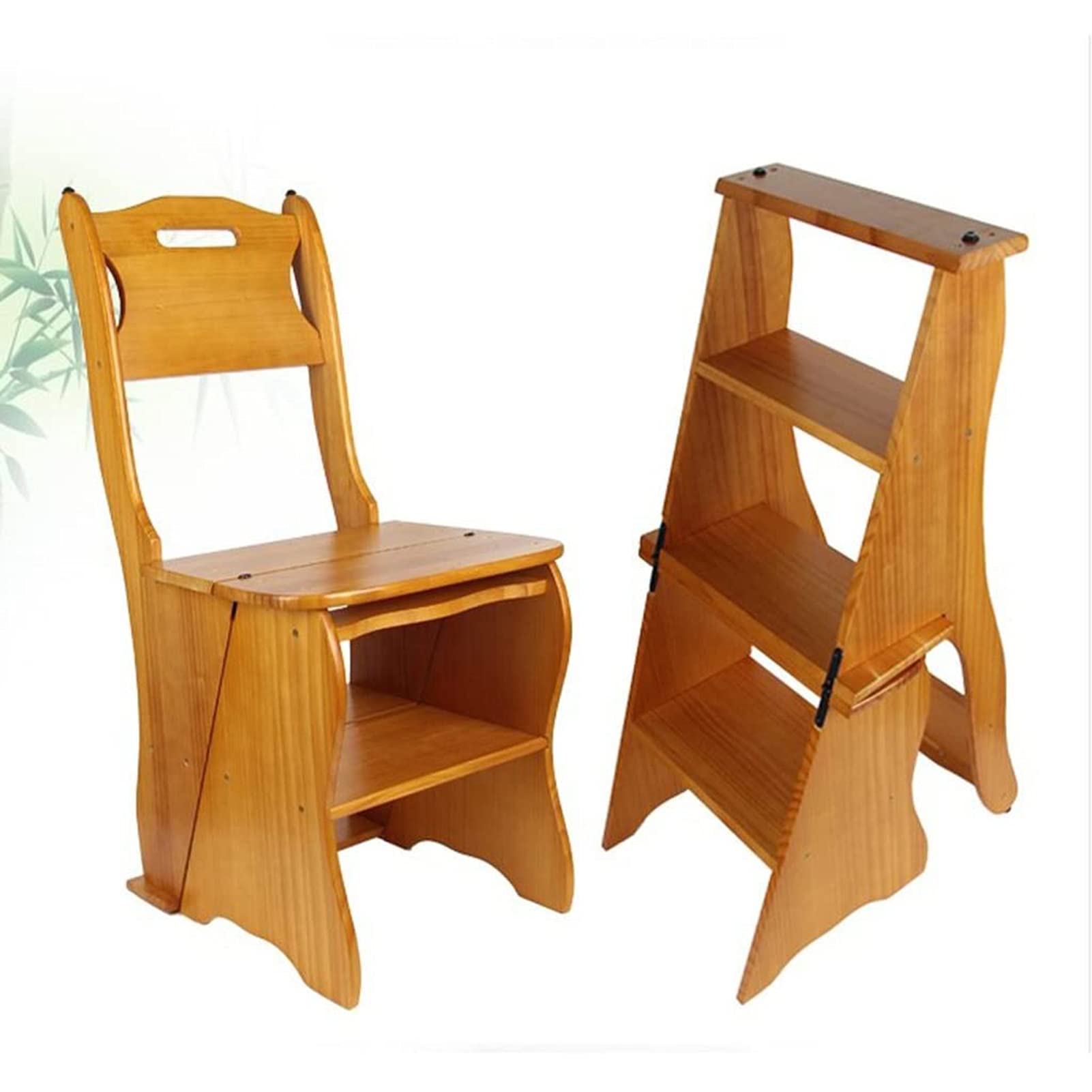 NEVKA 3-Step Folding Step Stool for Adults - Non-Slip Indoor Climbing Stool, Space-Saving Foldable Ladder Stool, Multi-Functional Seat for Kitchen, Bathroom, and Home Use