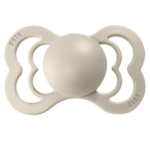 BIBS Supreme Silicone Baby Pacifier - BPA-Free, Orthodontic, Vanilla Scented - Perfect for Newborns, Infants & Toddlers for Soothing & Comfort