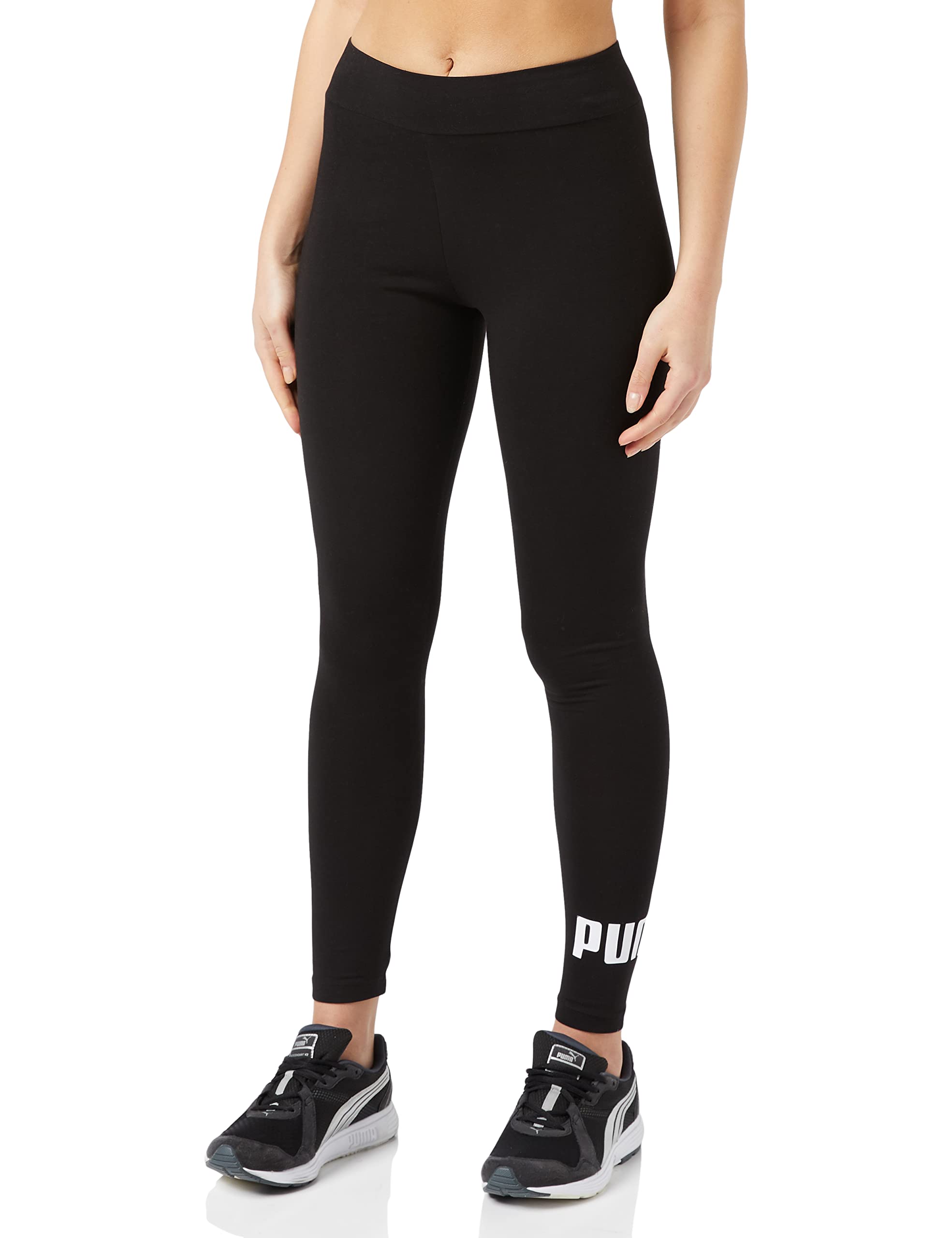 PUMA Women's Essential Logo High-Waisted Yoga Leggings - Comfortable Workout Pants for Running, Gym & Lounge - AW18 Collection