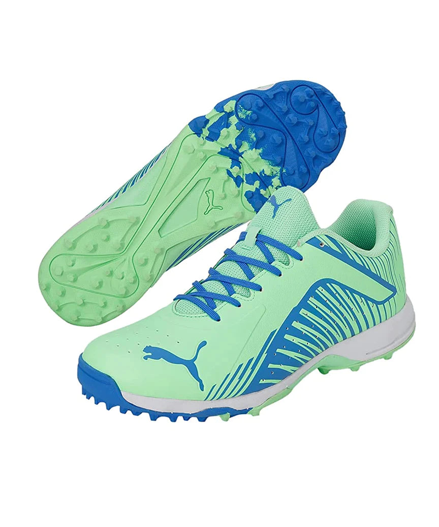 PUMA 22 FH Rubber Running Shoes for Men - Puma Eleckro Green Bluemazing White (2023) | Lightweight Cushioned Sneakers for Jogging, Gym Workouts & Daily Wear
