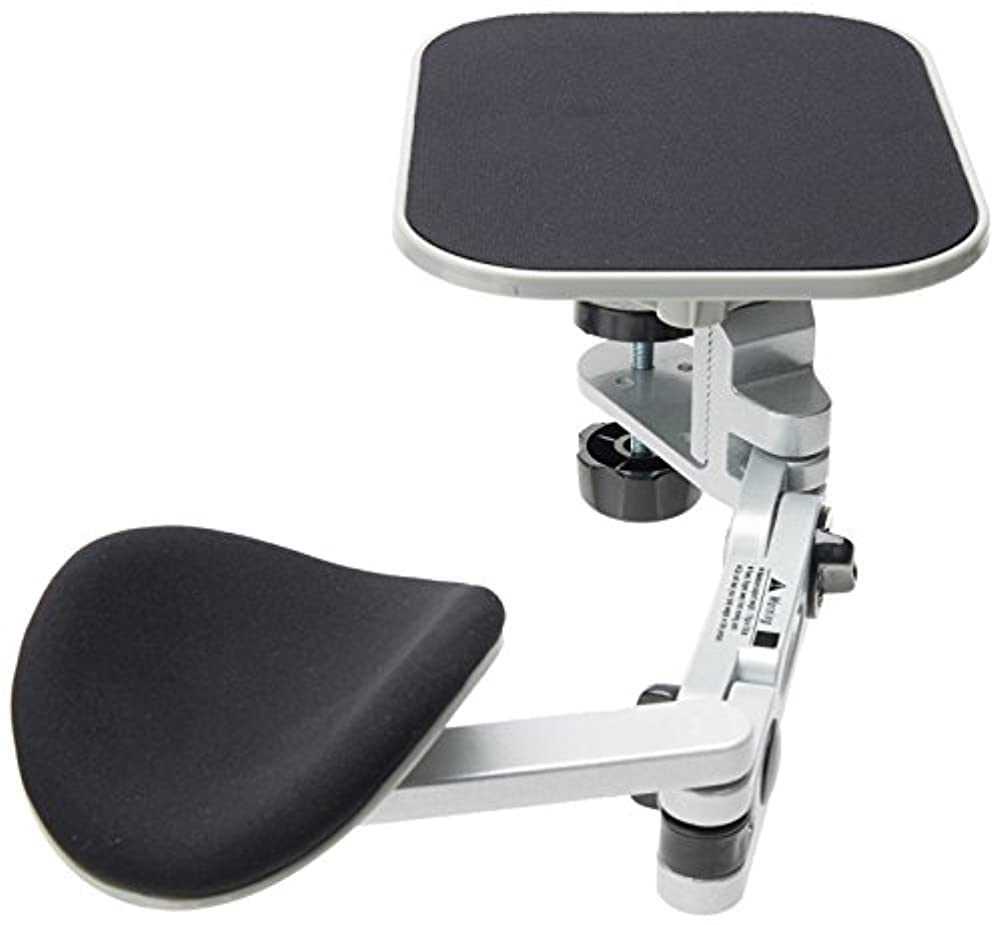Ergonomic Arm Stand Computer Armrest (EG-ErgoArm) - Silver, 12.1 x 8.8 x 5.6 Inches - Perfect for Office, Gaming & Home Workspace Comfort