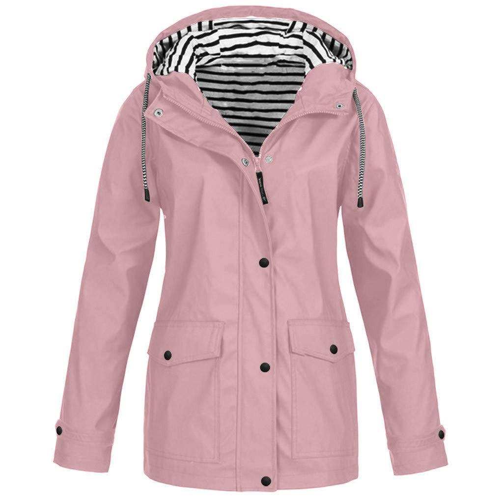 Waterproof Windproof Fleece Jacket for Women - Warm Winter Hooded Sweater Coat for Outdoor Activities | Rainy Day Hiking, Camping & Cold Weather Protection