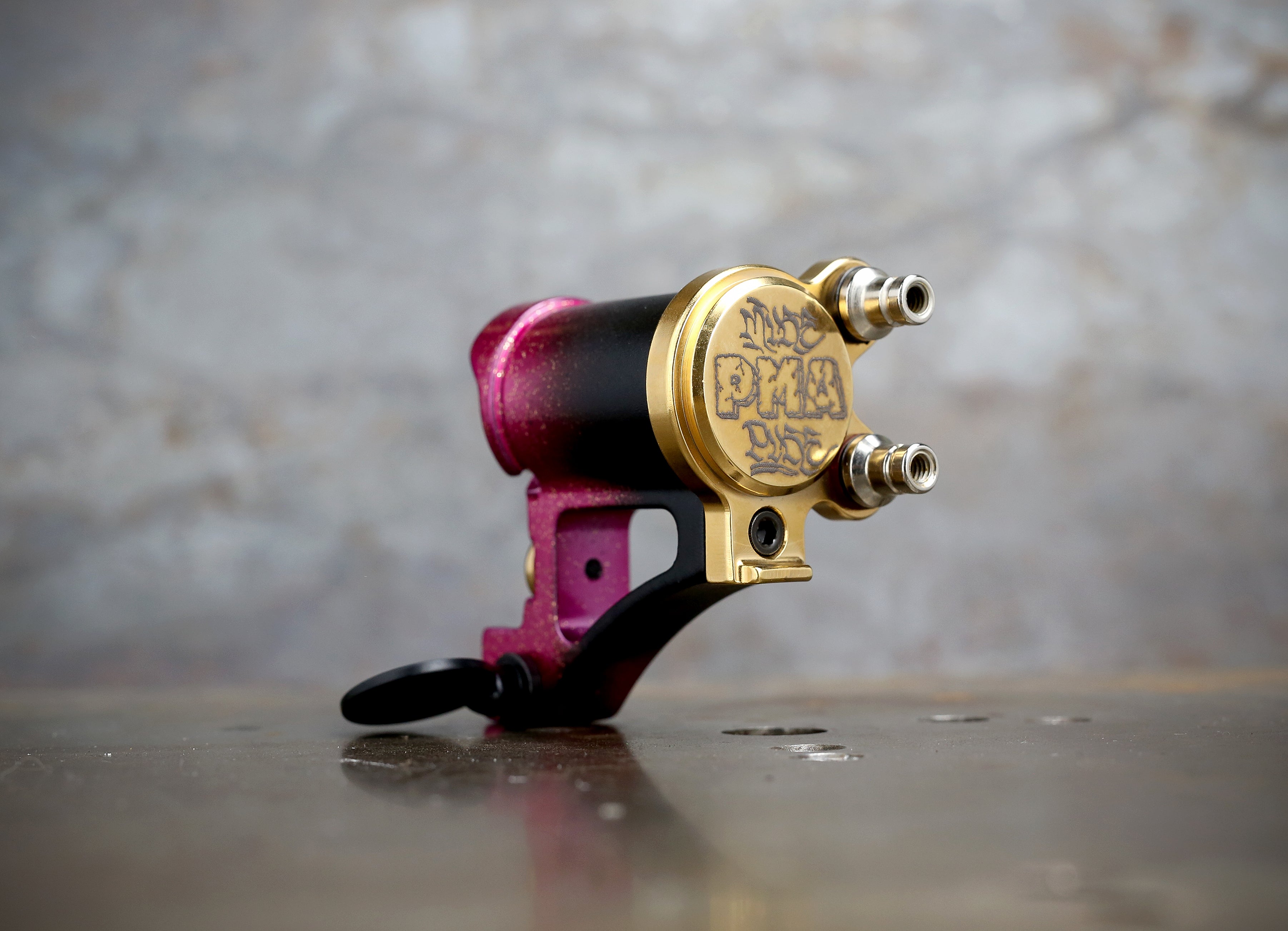 Limited Mike Pike PMA Direct Drive Rotary Illusion Pink Black Gold - Perfect for DJs, Music Producers & Live Performances