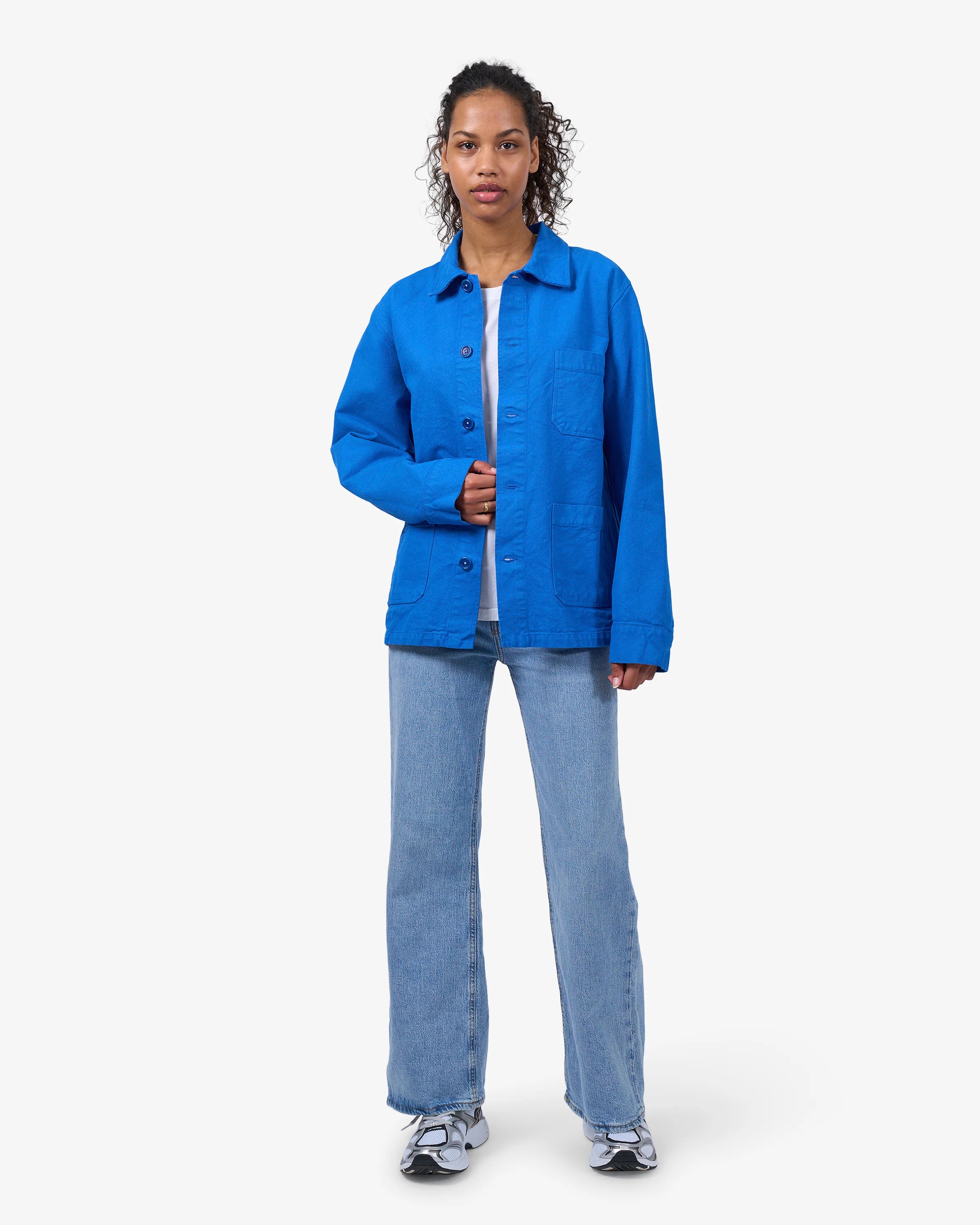 Organic Workwear Jacket for Women - Lightweight Cherry Blossom Print Waterproof Windbreaker - Perfect for Outdoor Work, Hiking & Spring Fashion