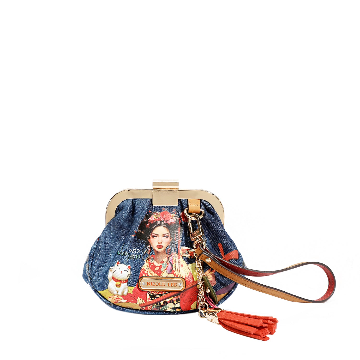 Denim Mini Coin Purse Wristlet - Stylish & Compact Wallet for Women - Perfect for Parties, Shopping & Everyday Use