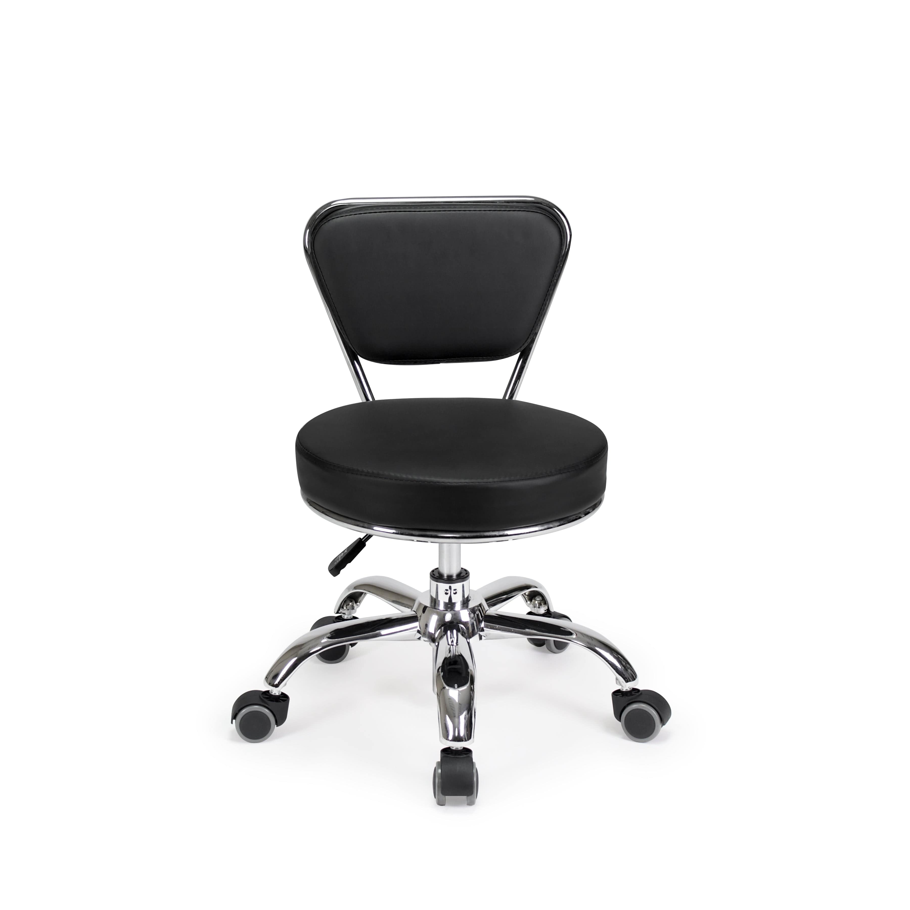 Premium Dayton Salon Pedicure Technician Stool - Adjustable Hydraulic Swivel Stool for Spa & Nail Technicians - Ergonomic Beauty Salon Chair for Manicures, Pedicures & Massage Therapy