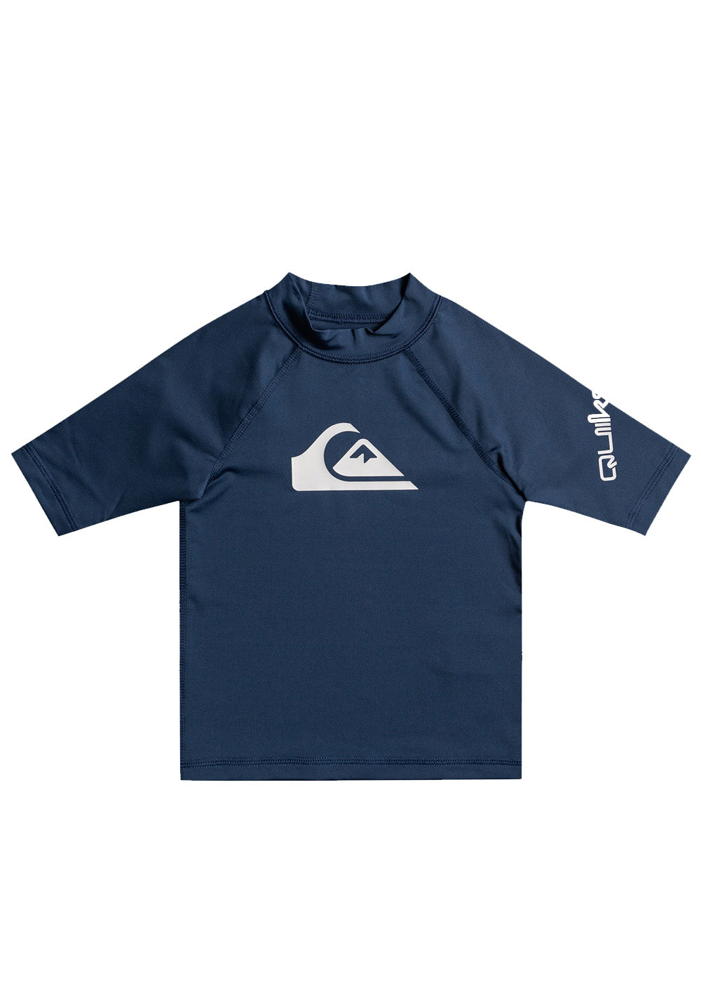 Quiksilver Toddler Boys All Time Lycra Short Sleeve Rash Guard - UV Protection Swim Shirt for Beach, Pool & Surfing