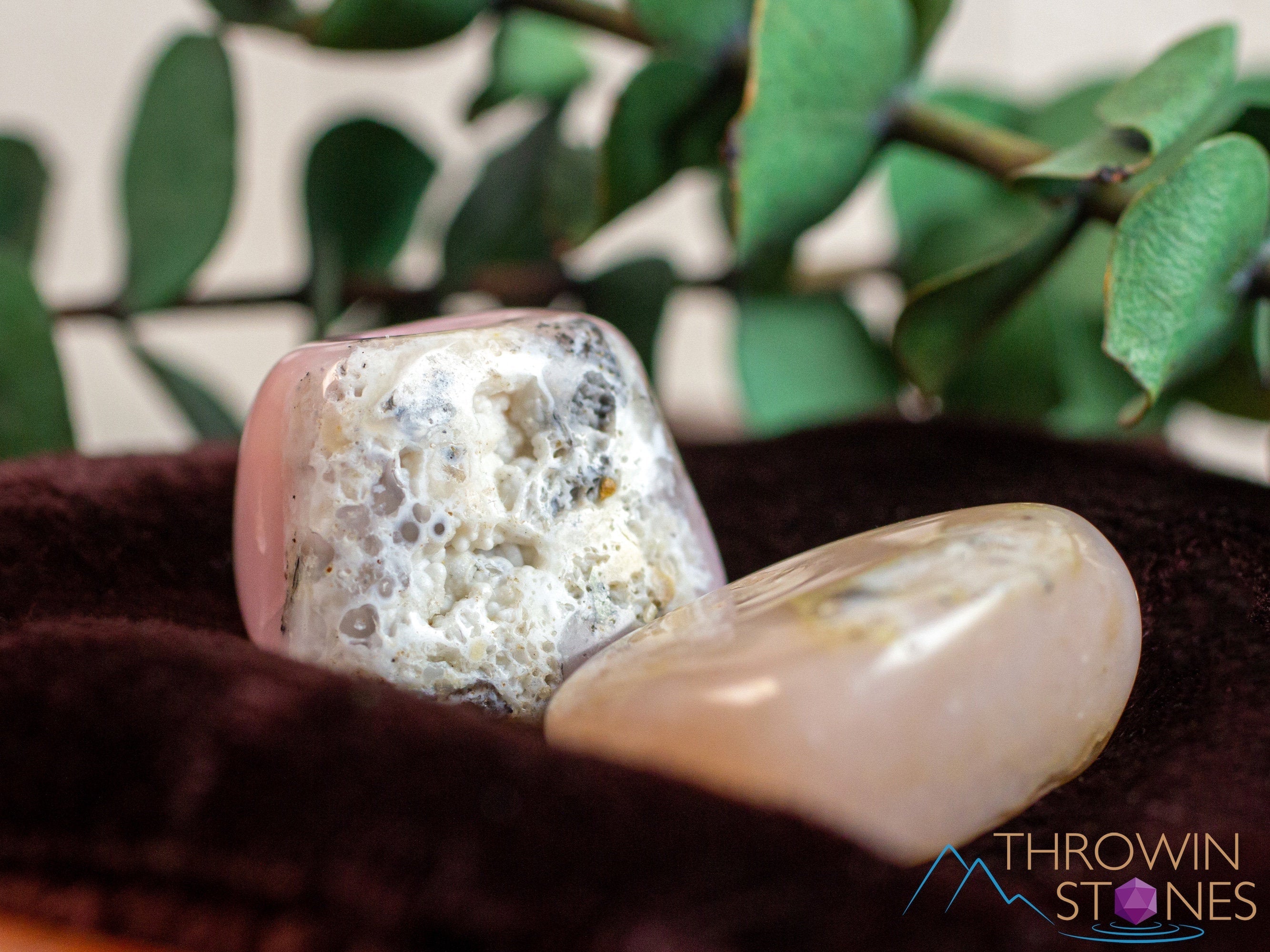 Pink Peruvian Opal Tumbled Stones - Natural Irregular Healing Crystals for Self Care, Meditation & Energy Work - E0864 | Perfect for Home Decor, Jewelry Making & Spiritual Healing