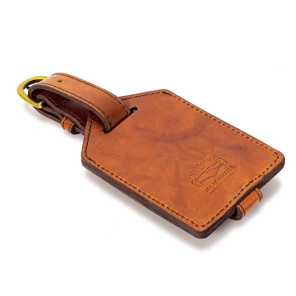 Personalized Leather Luggage Tag - Engraved Name & Contact Info - Durable Travel ID Bag Tag for Suitcases, Backpacks & Carry-Ons - Perfect for Business Trips, Vacations & Gift Giving