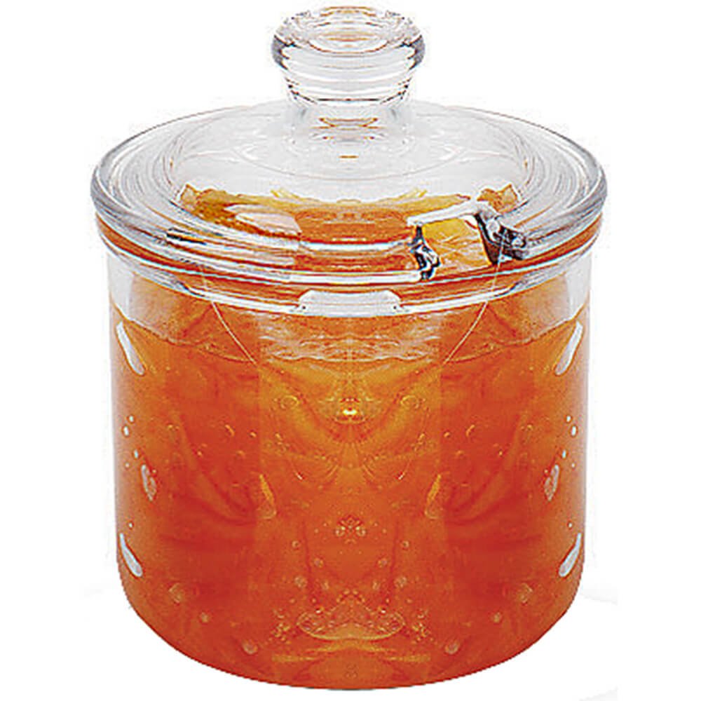Cambro CJ80CW135 Clear Polycarbonate Condiment Jar - 8 Ounce, 4