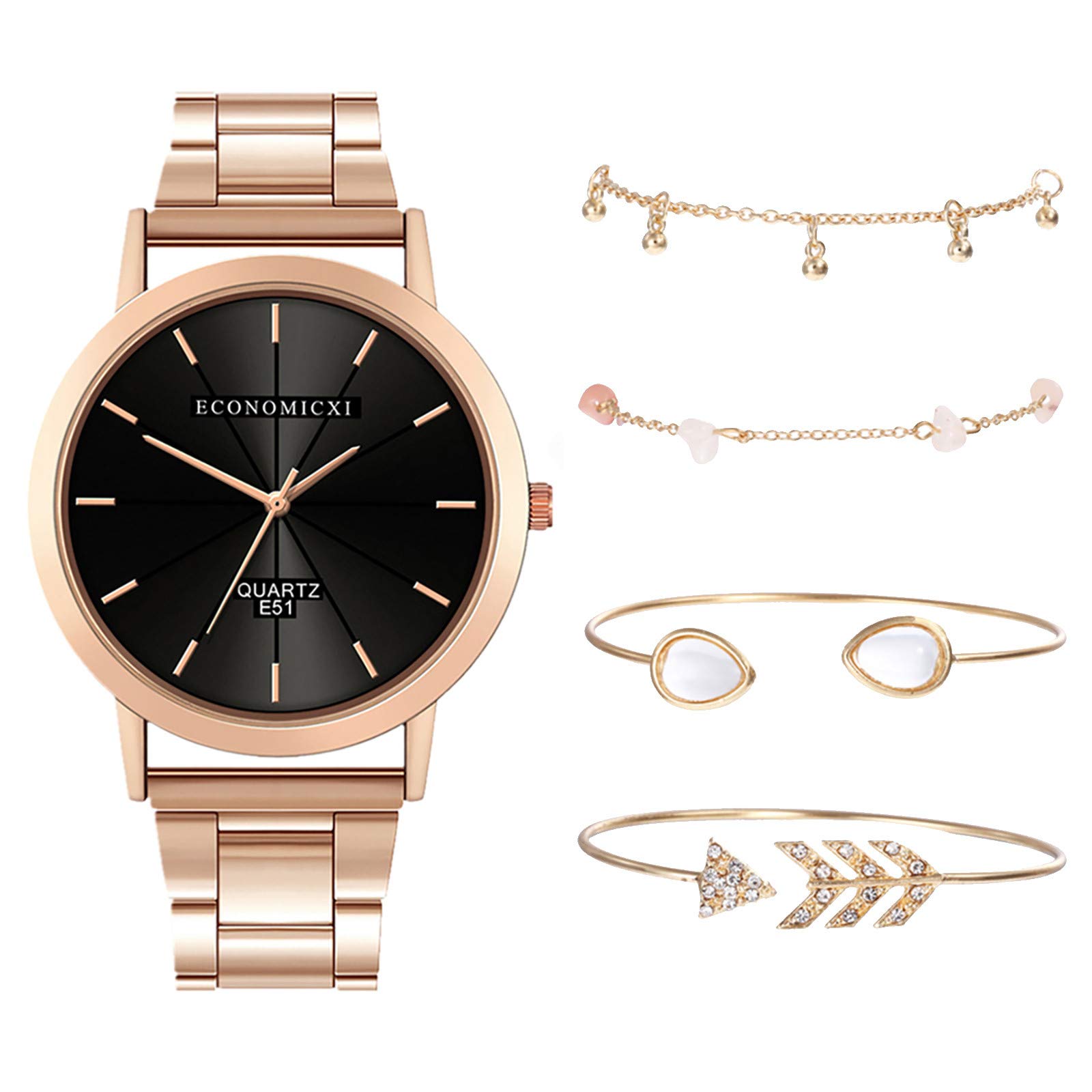 Premium Nurse Watch Bracelet with Gemstone Quartz - Stylish Luxury Watch Strap for Women & Men - Perfect for Medical Professionals & Fashion Enthusiasts
