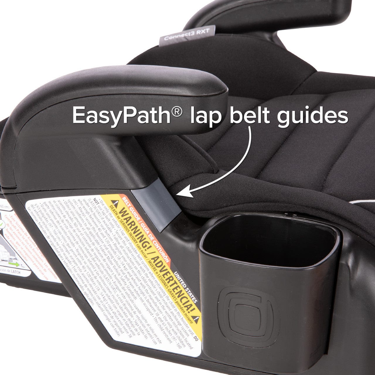 Diono Connect3® RXT Backless Booster Car Seat with LATCH System - 2 Pack for Kids Travel Safety | Perfect for School Carpool & Family Road Trips