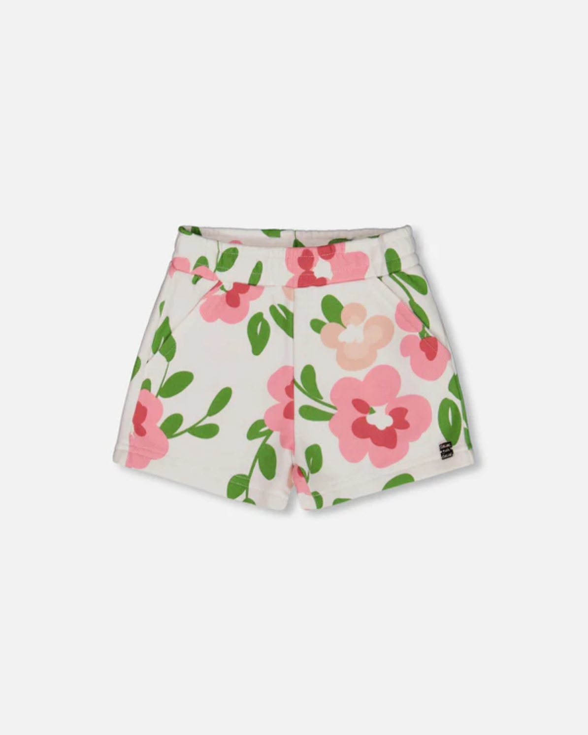 Deux Par Deux Printed Terry Shorts for Boys & Girls - Soft Cotton Kids' Shorts for Summer Play, Beach & Outdoor Activities