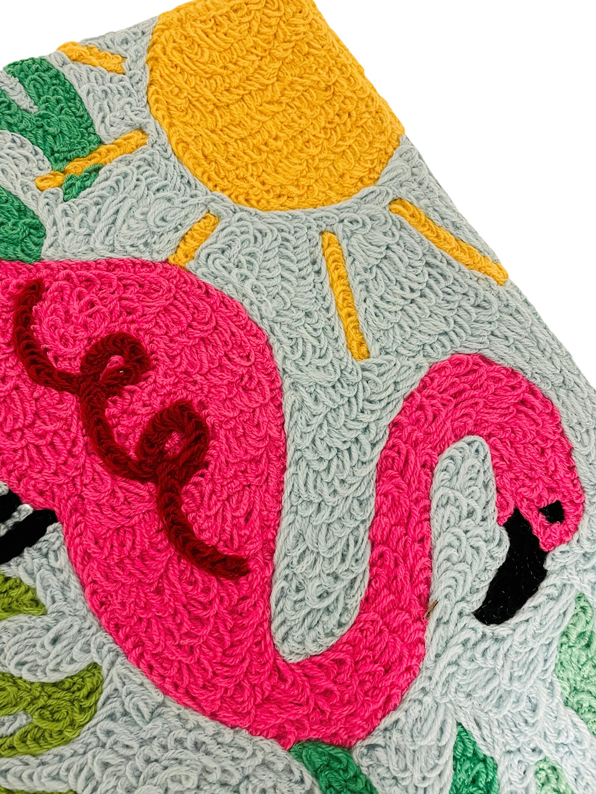 Pink Flamingo Jellybean Accent Rug 20