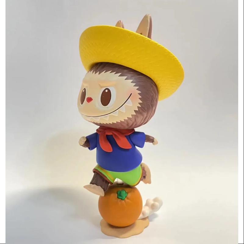 Labubu The Monsters Fruits Series Orange Collectible Figure - Cute Kawaii Vinyl Art Toy for Display, Gift & Anime Decor | Perfect for Shelf Display, Birthday Gifts & Pop Culture Collectors