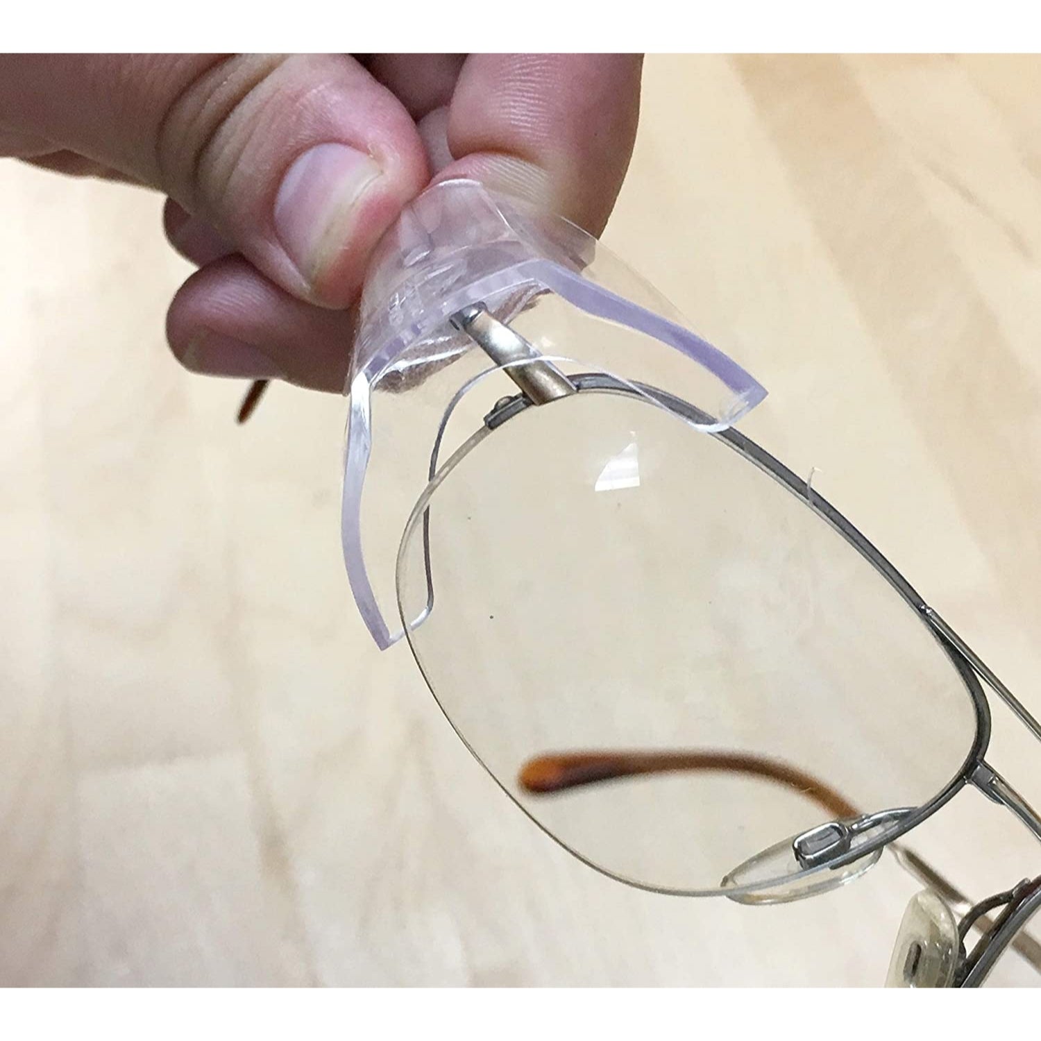 Pyramex Slip On Clear Side Shield for Safety Glasses - Extra Eye Protection for Construction, Woodworking & DIY Projects