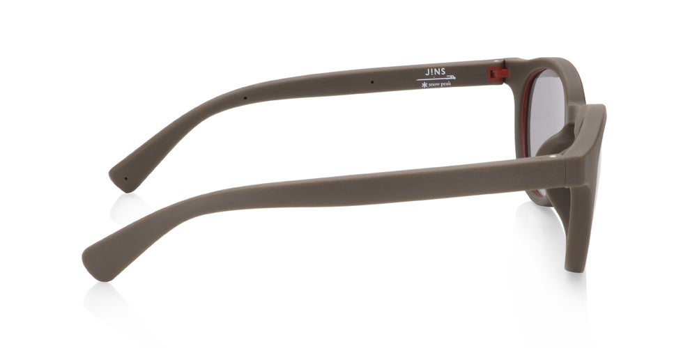 JINS x Snow Peak Rubber Sunglasses for Kids - UV Protection, Flexible Frame (Model 016, Size 85) - Perfect for Outdoor Activities, Beach, and Sports