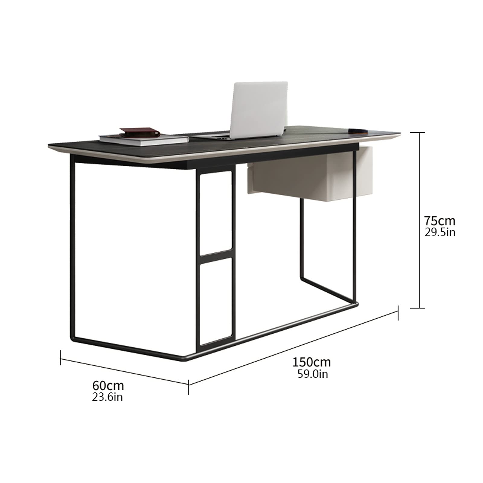 Minimalist Modern Study Computer Desk 23.2