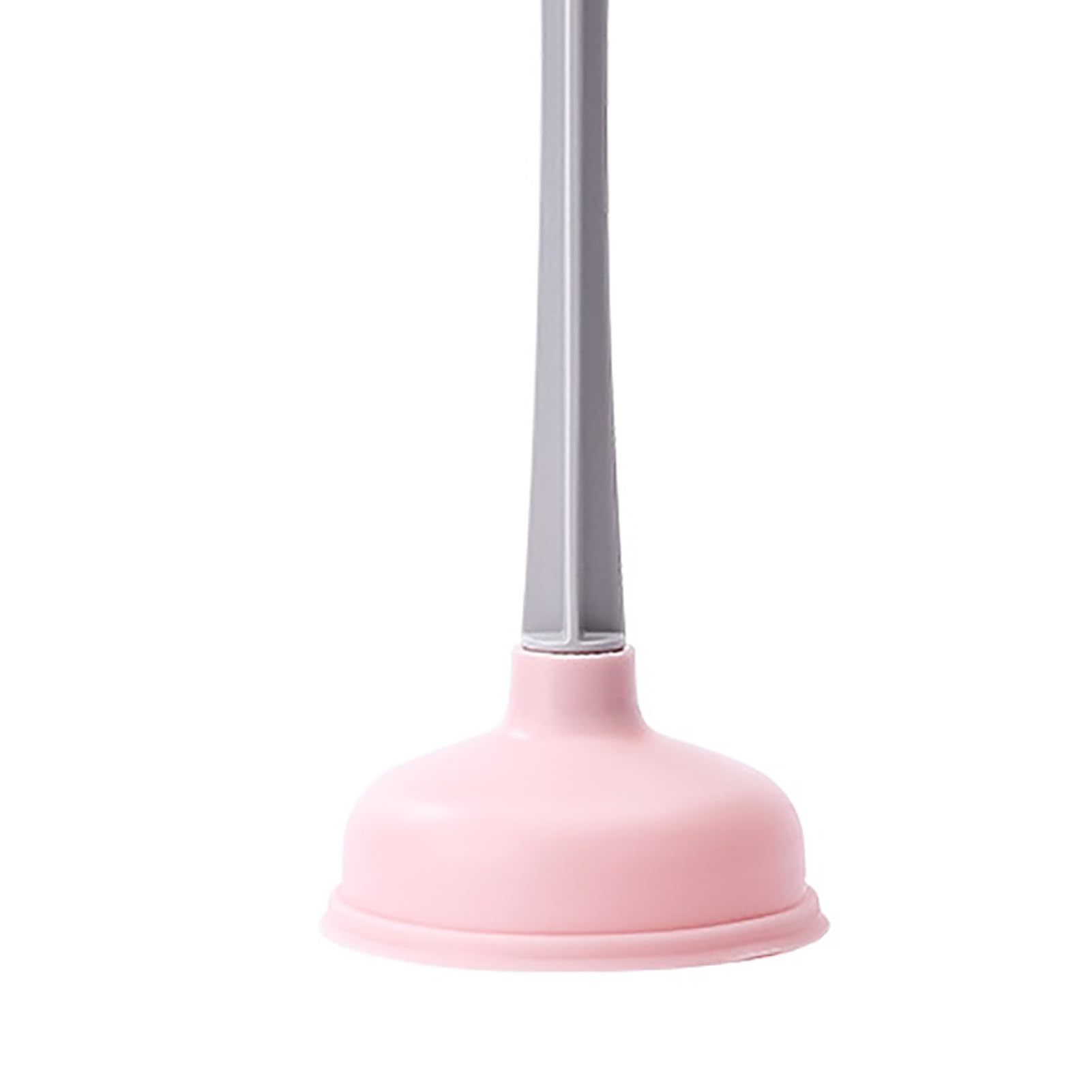 **Heavy-Duty Rubber Plastic Toilet Plunger with Strong Suction - Bathroom, Kitchen, Shower Drain Clog Remover - Commercial & Home Use (Pink) - Ideal for Bathrooms, Kitchens, and Commercial Spaces**