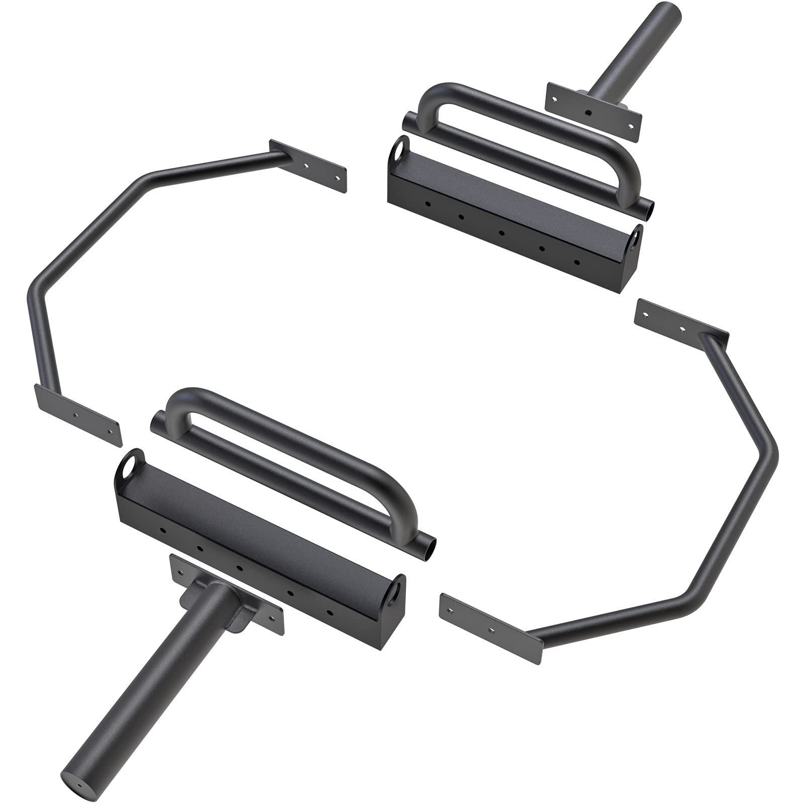 **Kipika Olympic Trap Bar - Hex Deadlift Bar with Folding Handles, Multi-Grip Swiss Bar for Strength Training - Fits 2