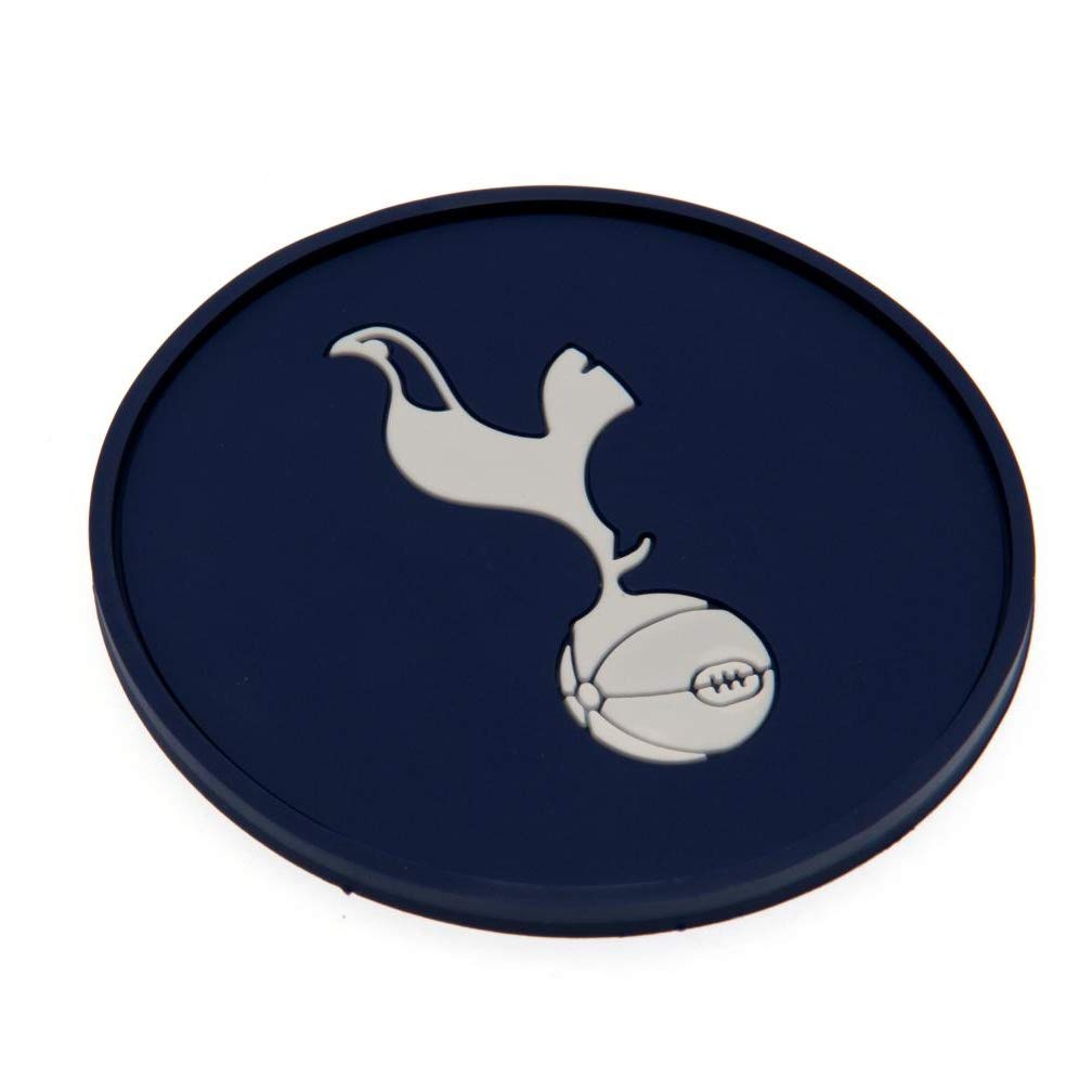 Official Tottenham Hotspur FC Rubber Coasters Set of 4 - Premium Football Team Drink Coasters for Beer, Wine & Coffee - Perfect for Home Bar, Game Room & Sports Fan Gifts