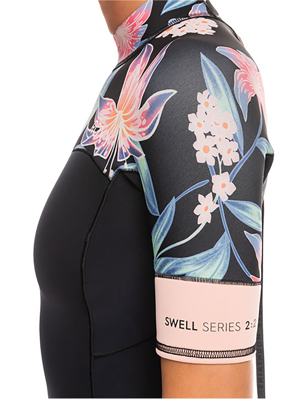Roxy Women's 2.0mm Swell Series Short Sleeve Back Zip Spring Wetsuit - Perfect for Surfing, Swimming & Water Sports