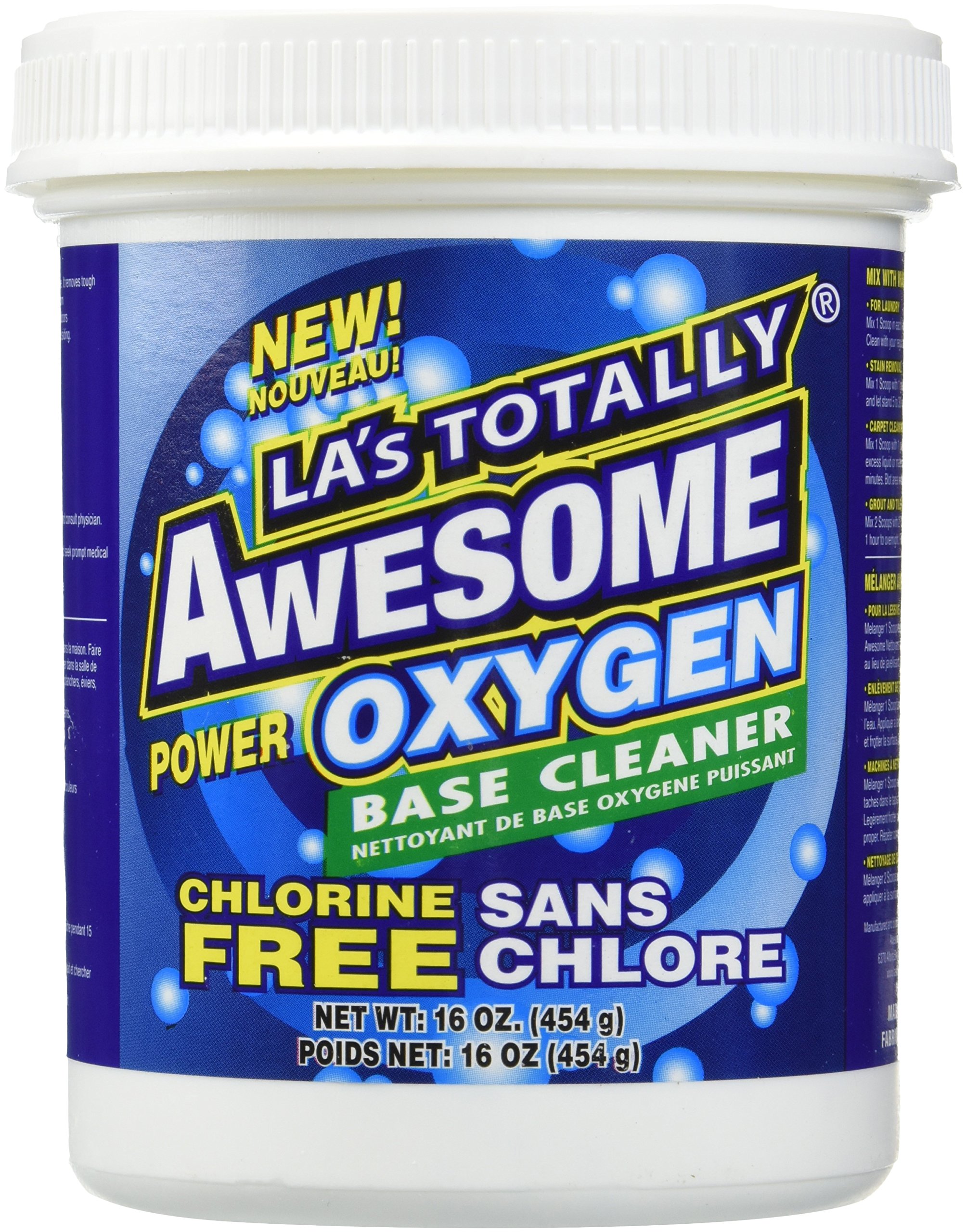Oxygen Cleaner Powder - 16 oz | Stain Remover & Brightener for Laundry, Carpets & Household Cleaning | Eco-Friendly & Non-Toxic