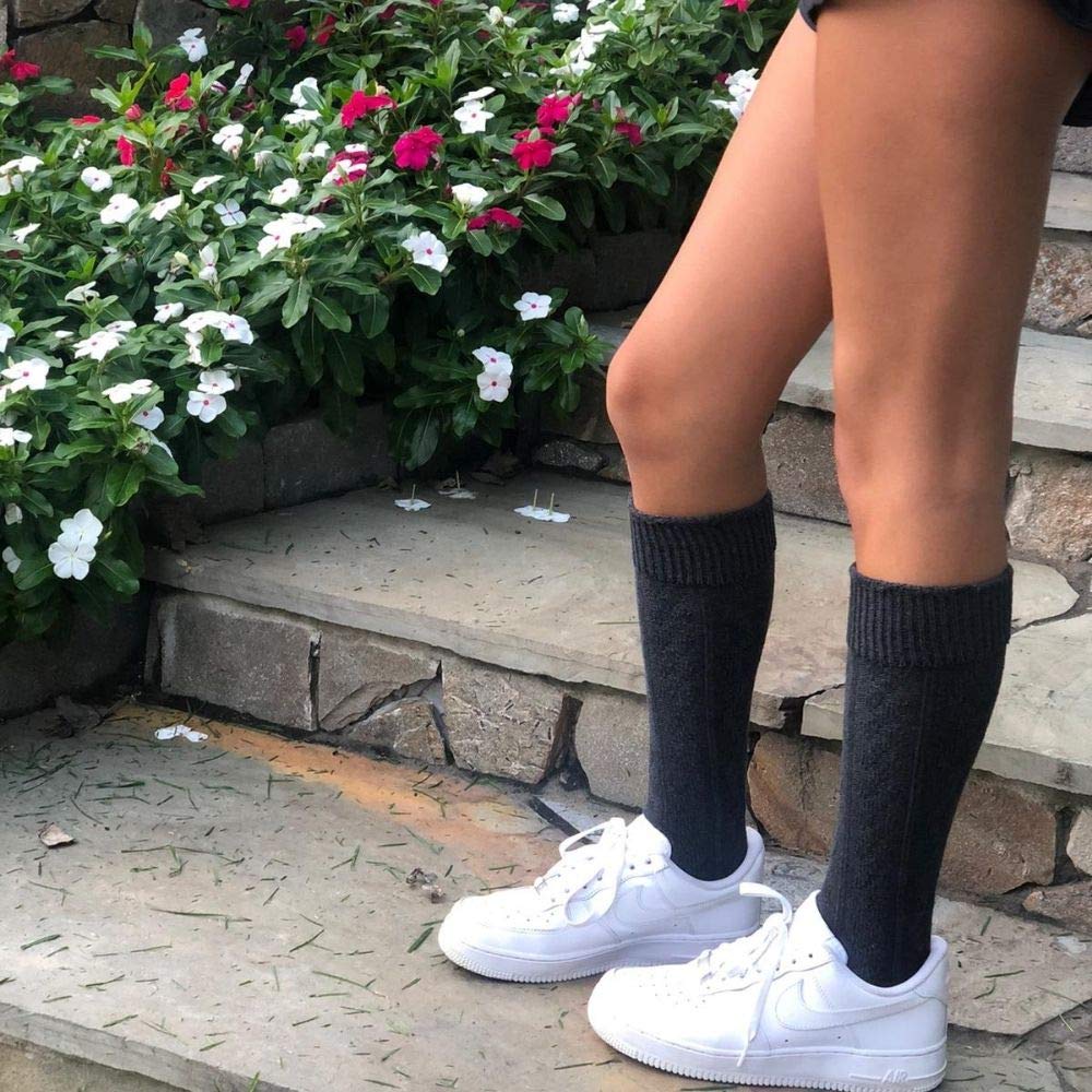 Women's Knit Knee High Boot Socks - Winter Warm Fleece Lined Stockings & Leg Warmers for Cold Weather, Snow Boots, and Outdoor Activities