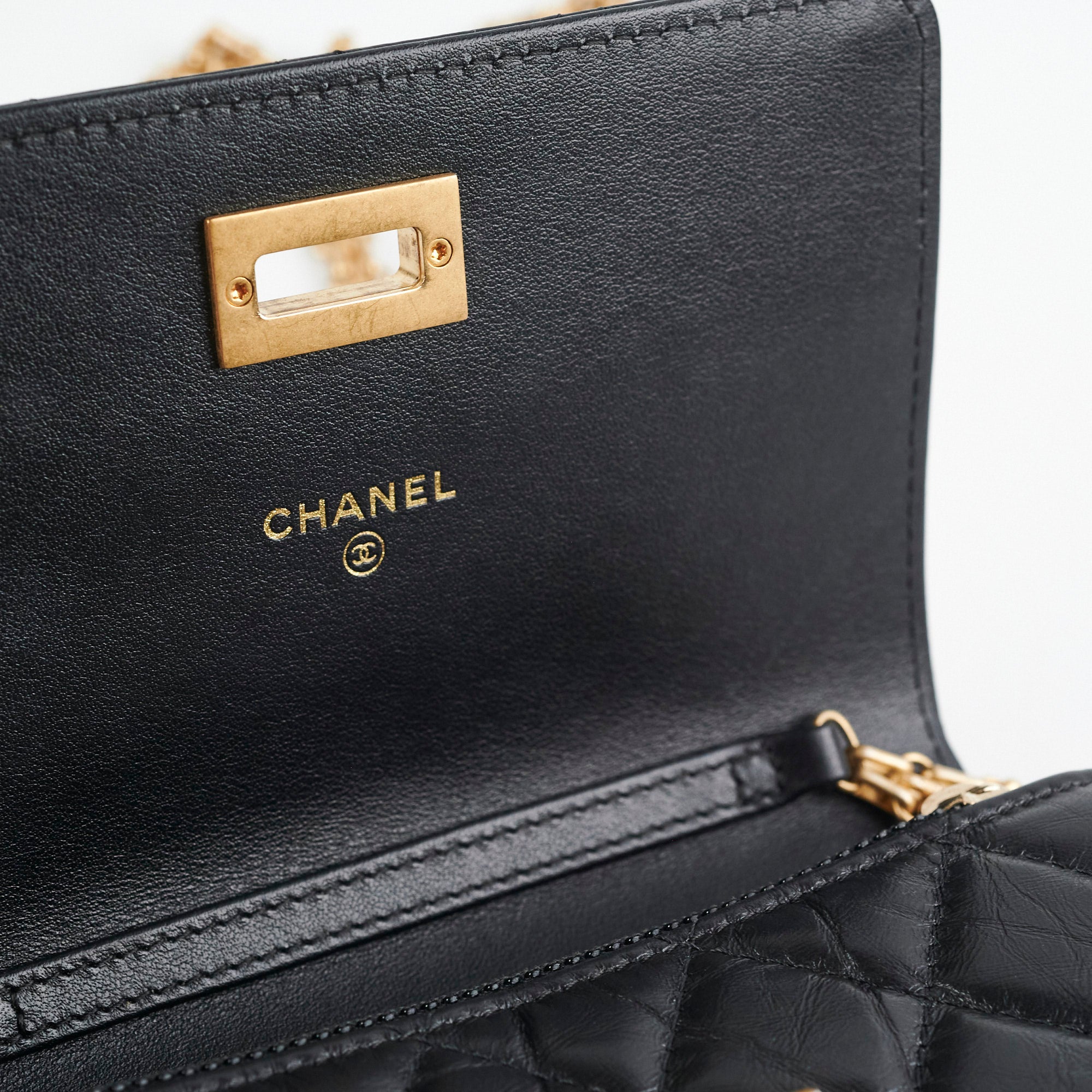 Chanel Reissue Mini Wallet on Chain WOC Black Crossbody Bag - Luxury Designer Handbag for Women, Perfect for Evening Parties & Date Nights