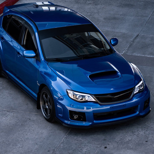 2008-2014 Subaru Impreza WRX & 2008-2011 Outback Sport LED Projector Headlights - Matte Black Housing with Clear Lens - High Performance Headlight Set for Night Driving & Off-Road Adventures