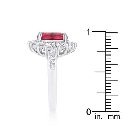 3ct Aqua CZ Rhodium Plated Sterling Silver Ring for Women - Elegant Cubic Zirconia Engagement & Wedding Jewelry Gift for Her - Perfect for Anniversaries, Proposals, and Special Occasions
