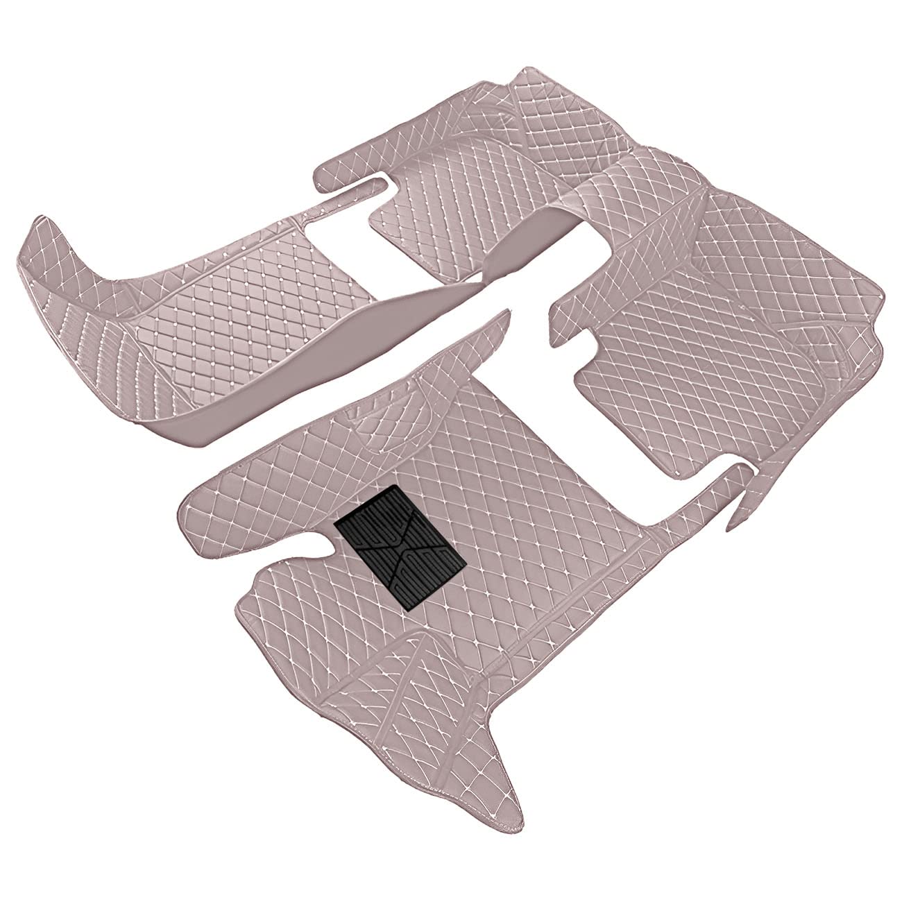 SureMart Custom Car Floor Mats for Toyota Corolla 2007-2013 - All Weather Floor Liners Front & Rear - Durable Leather & Carpet Auto Interior Accessories (Gray) - Perfect for Daily Commute & Road Trips