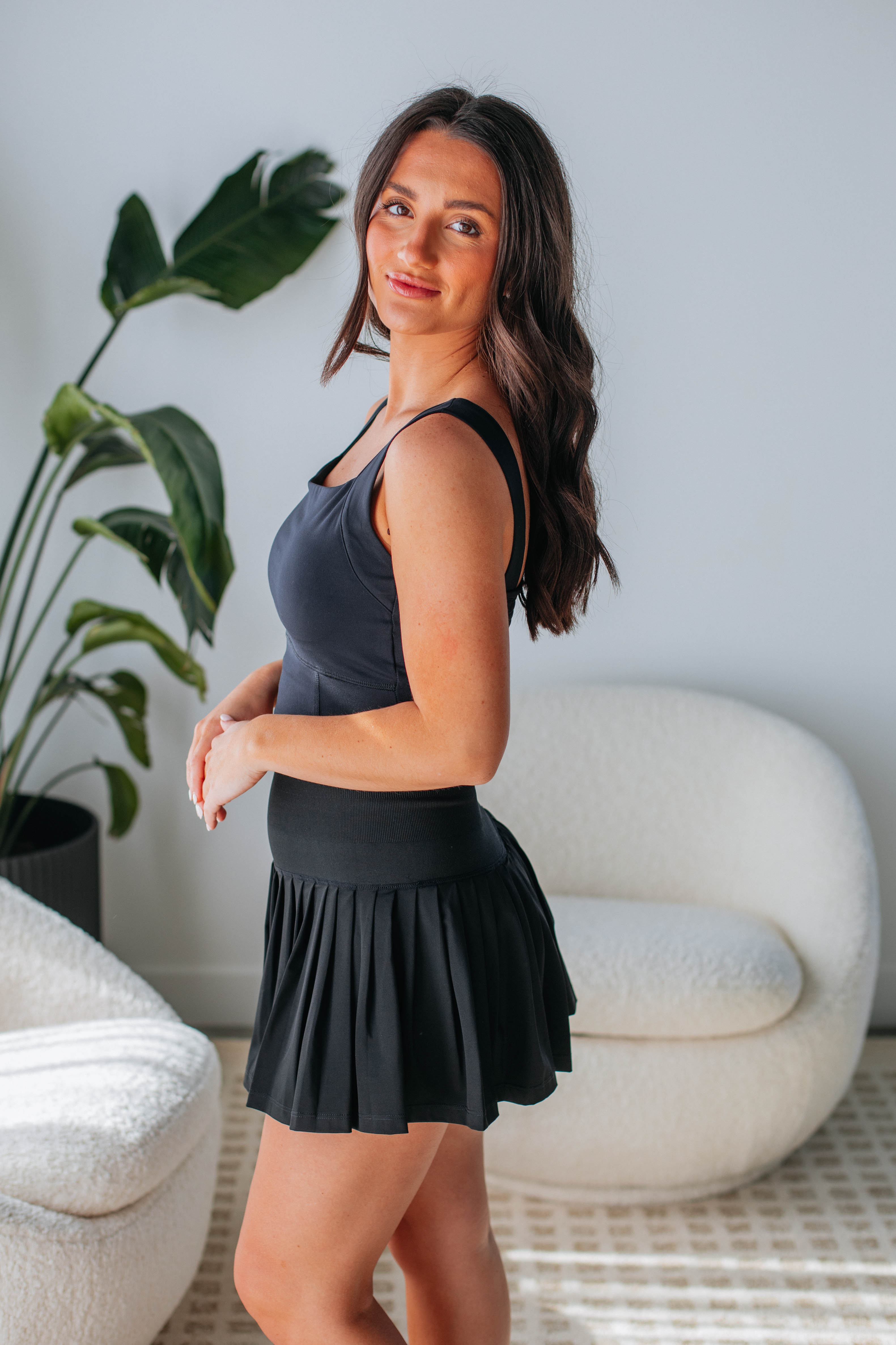Ella Active Tank Top for Women - Black Workout Shirt - Perfect for Yoga, Running & Gym