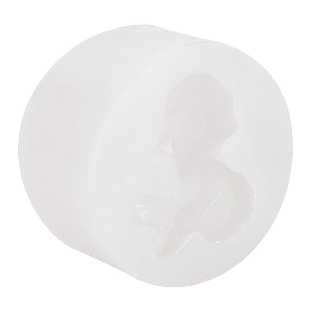 Entatial Silicone Cake Mold - DIY Baking & Candle Making Mold with Angel Pattern Design, Easy Demold for Home Decor, Wedding, Party, and Outdoor Events