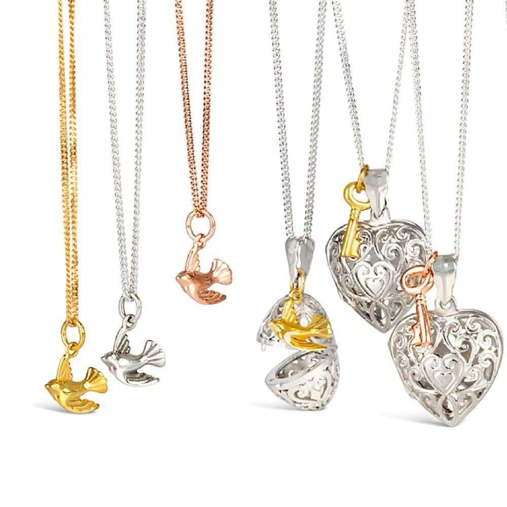 Rose Gold Bird Pendant Necklace - Elegant Jewelry for Women, Gift for Her | Perfect for Valentine's Day, Anniversary & Special Occasions