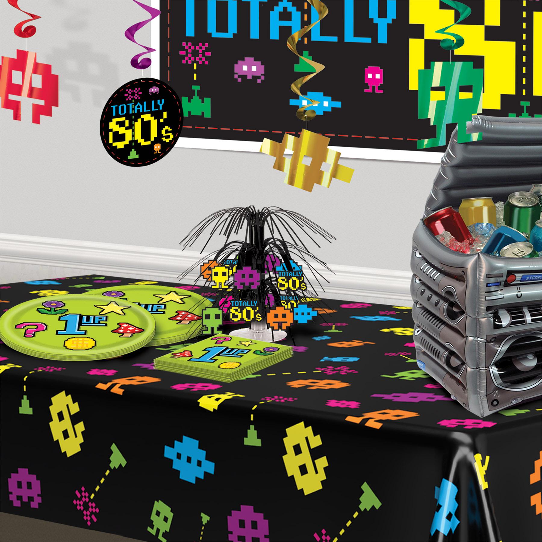 12 Pack Beistle 80's Mini Cascade Party Centerpiece - Retro Birthday Decorations for 80s Theme Party, Halloween, Graduation & Special Events