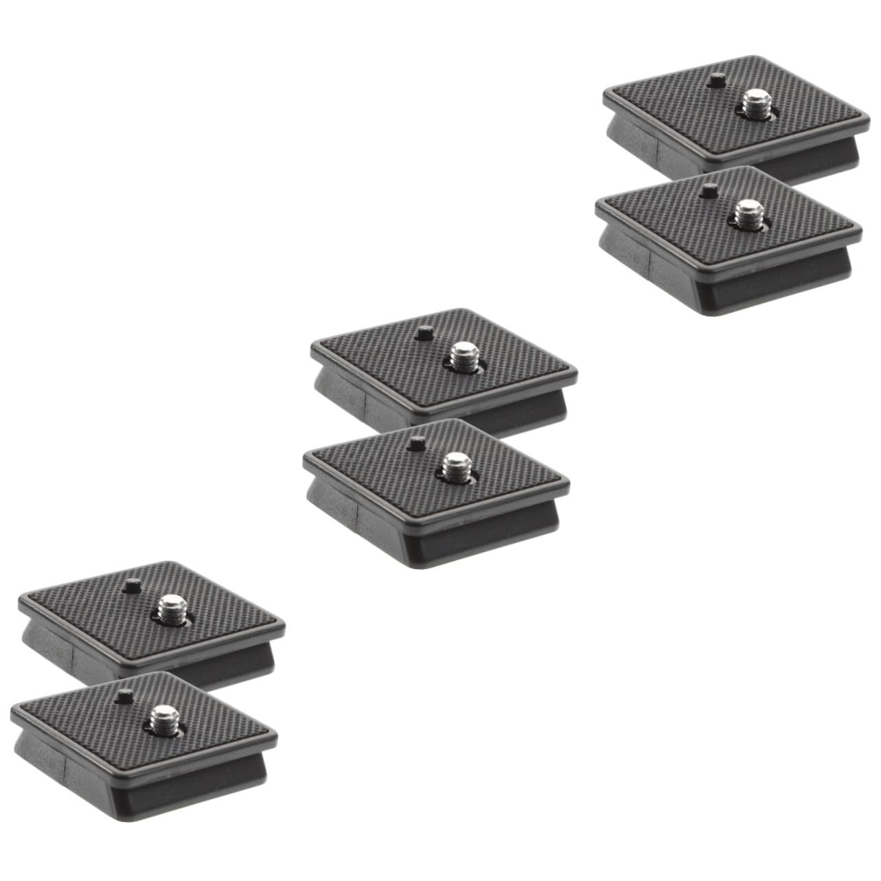 Hemobllo Quick Release Plate 6-Pack - 330A Camera Tripod Mount Adapter Bracket for DSLR/Mirrorless Cameras - Perfect for Photography, Videography & Travel Shooting