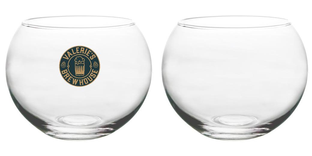 BarConic® 48 oz Tropical Fish Bowl Glass - Unique Decorative Drinking Glass for Cocktails, Juice & Beverages - Perfect for Parties, Home Bars & Tropical Themed Events
