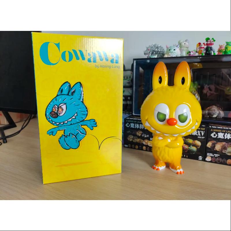 Labubu The Monsters Cowawa Yellow Kasing Lung Limited Edition Collectible Figure - Cute Kawaii Vinyl Art Toy for Home Decor, Office Display & Gift Giving