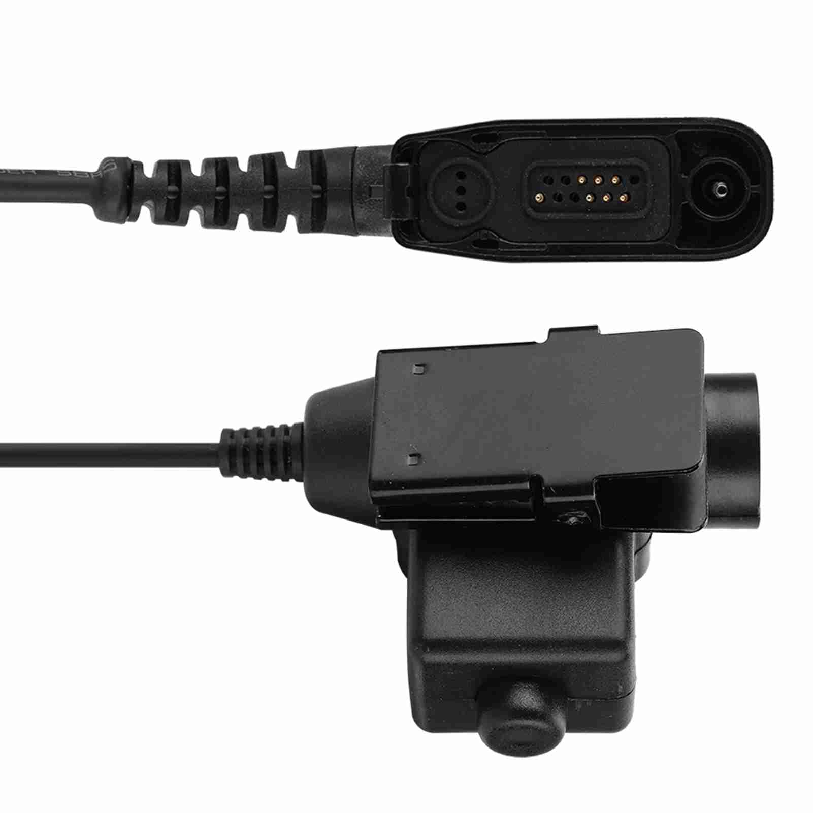 Tactical Headset with PTT Radio Adapter - Metal Clip, Clear Voice, Compatible with XiR Series 2-Way Radios - Perfect for Military, Security & Outdoor Communication