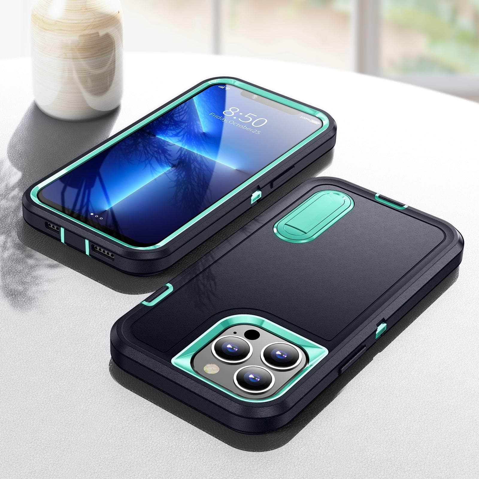 iPhone 15 Plus Heavy Duty Shockproof Armor Case - Rugged Protective Cover for Extreme Sports & Outdoor Adventures