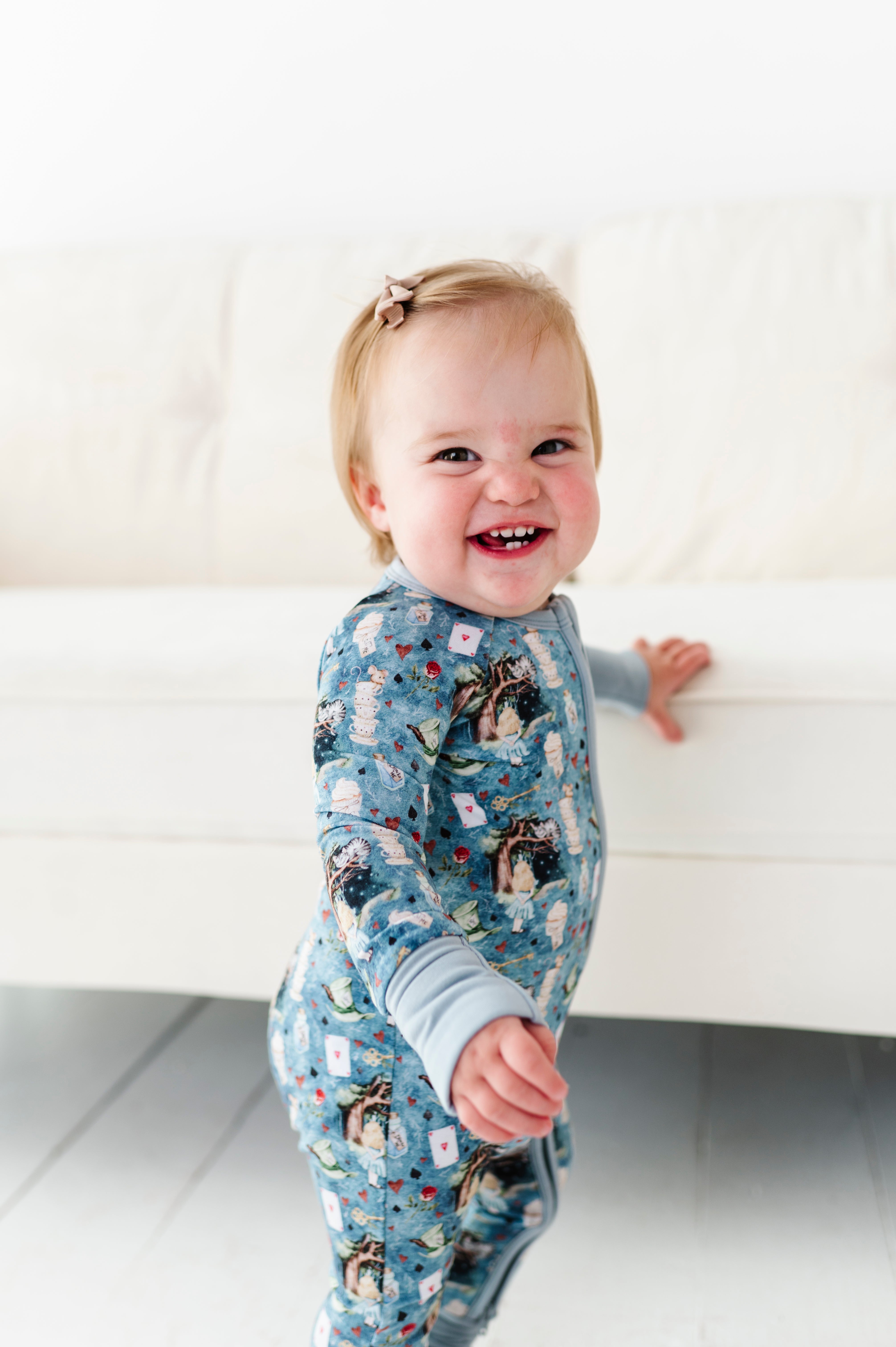 Alice’s Adventures Zip Romper - Baby Jumpsuit with Front Zipper | Perfect for Playtime, Nursery & Photo Shoots