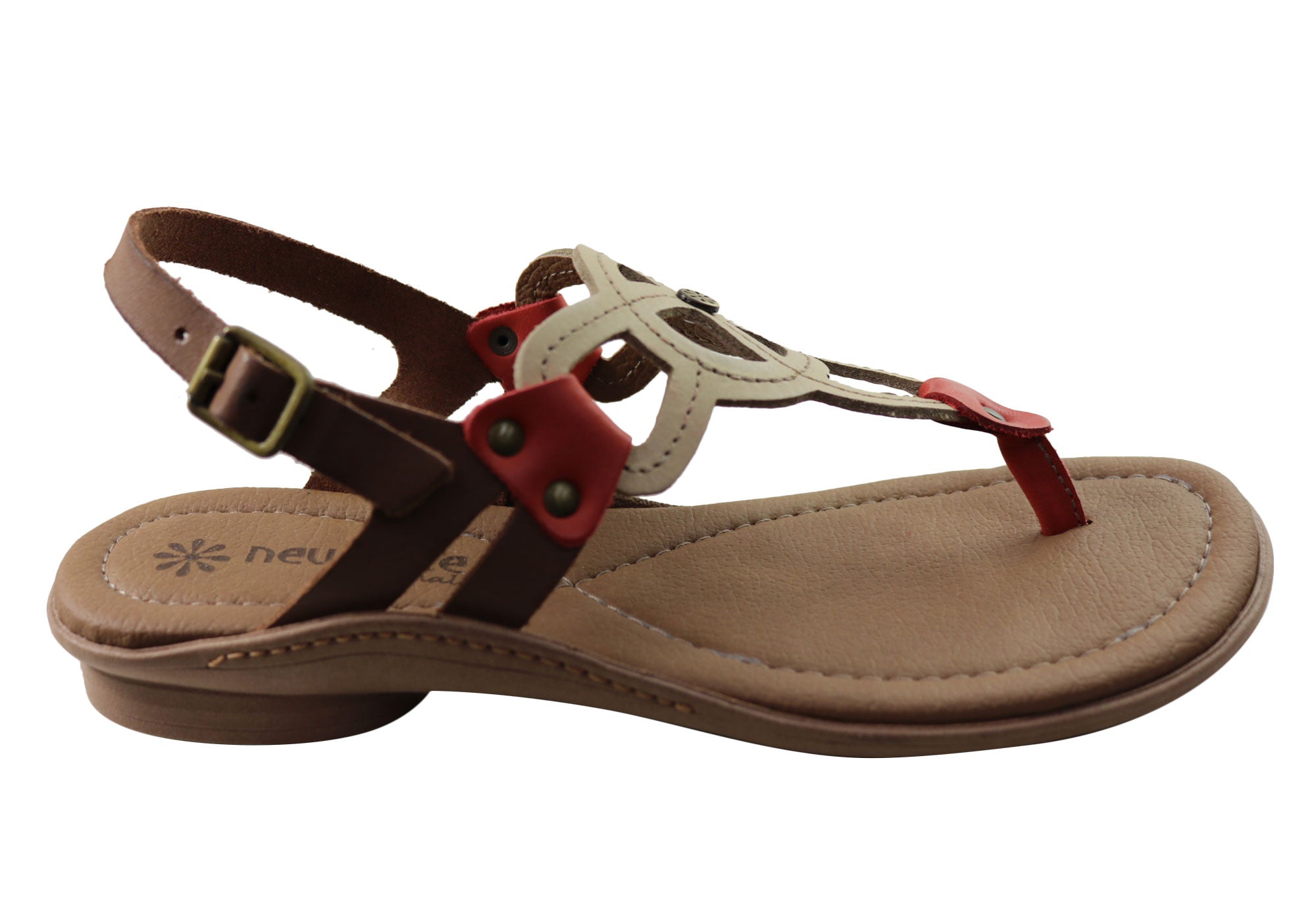 Ellis Women's Comfortable Leather Sandals - Handmade in Brazil - Casual Summer Walking Shoes for Beach, Travel & Everyday Wear
