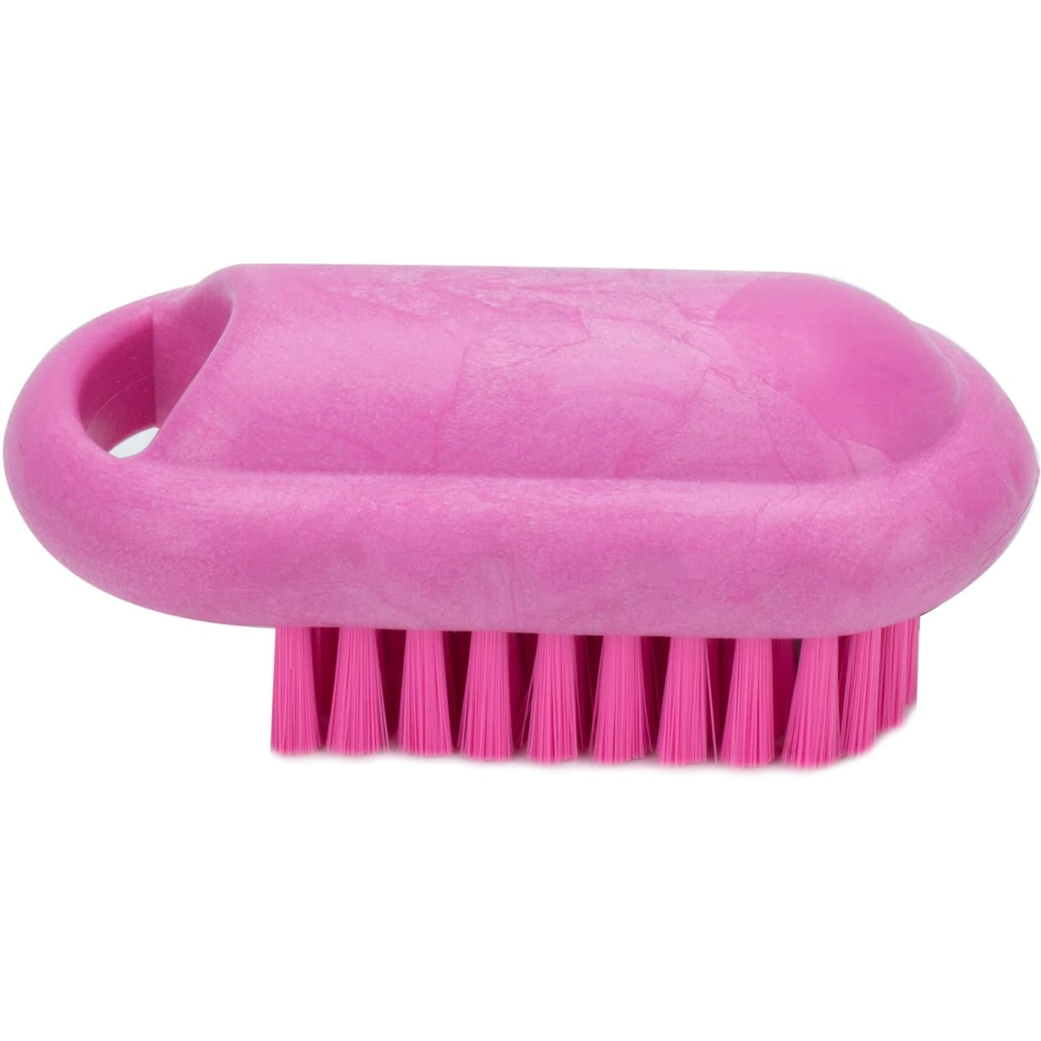 SPARTA Heavy-Duty Nail Scrub Brush with Stiff Bristles - 5 Inch Commercial-Grade Hand & Fingernail Cleaner for Gardeners, Mechanics, Chefs - Durable Plastic Pink Brush (12 Pack) - Perfect for Kitchen, Workshop, Salon & Industrial Cleaning