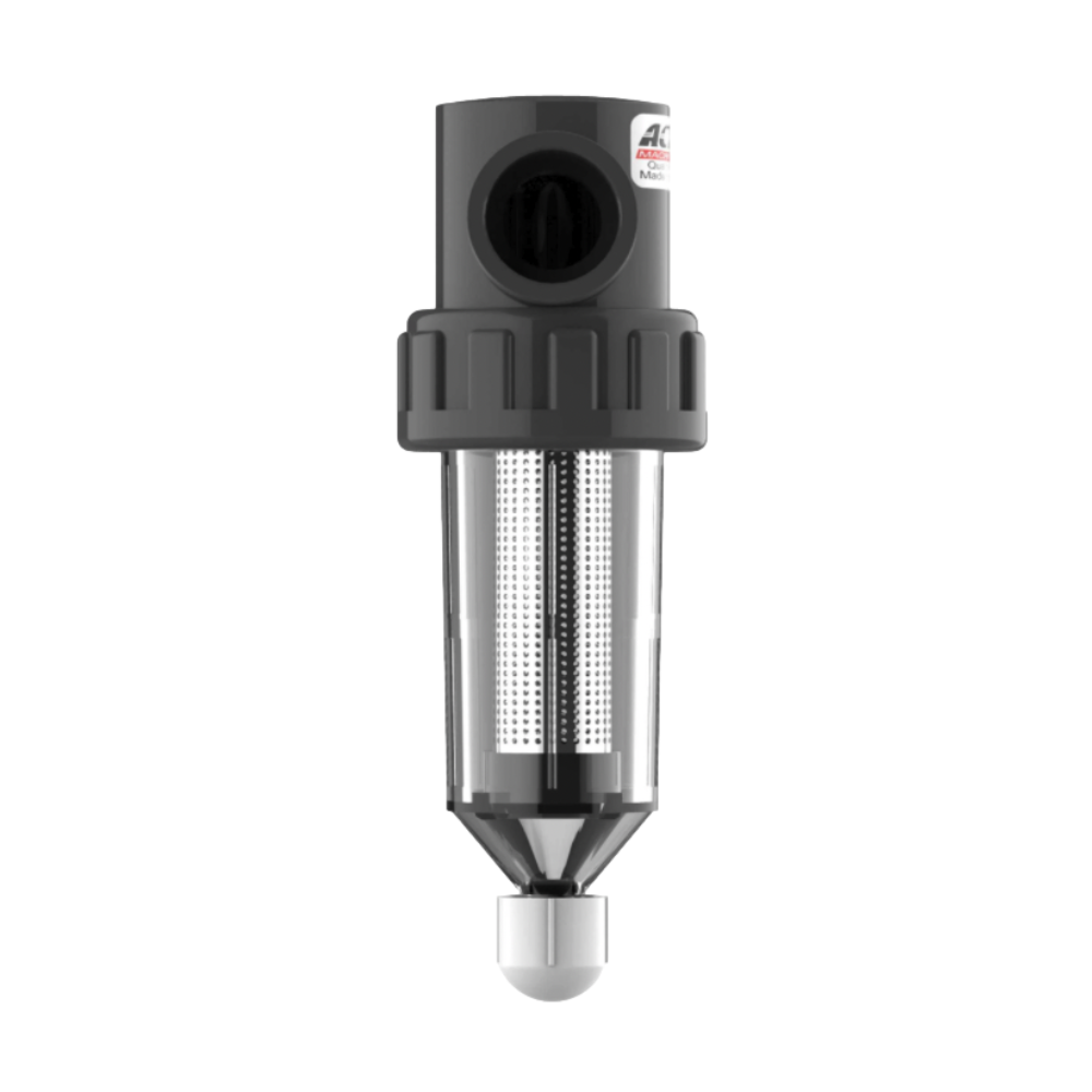 Action Machining AFI1.0 50 - 1 Inch Clear Action Filter Unit with 50 Mesh for Industrial & Home Use - Perfect for Water Filtration, Air Purification, and Machinery Protection