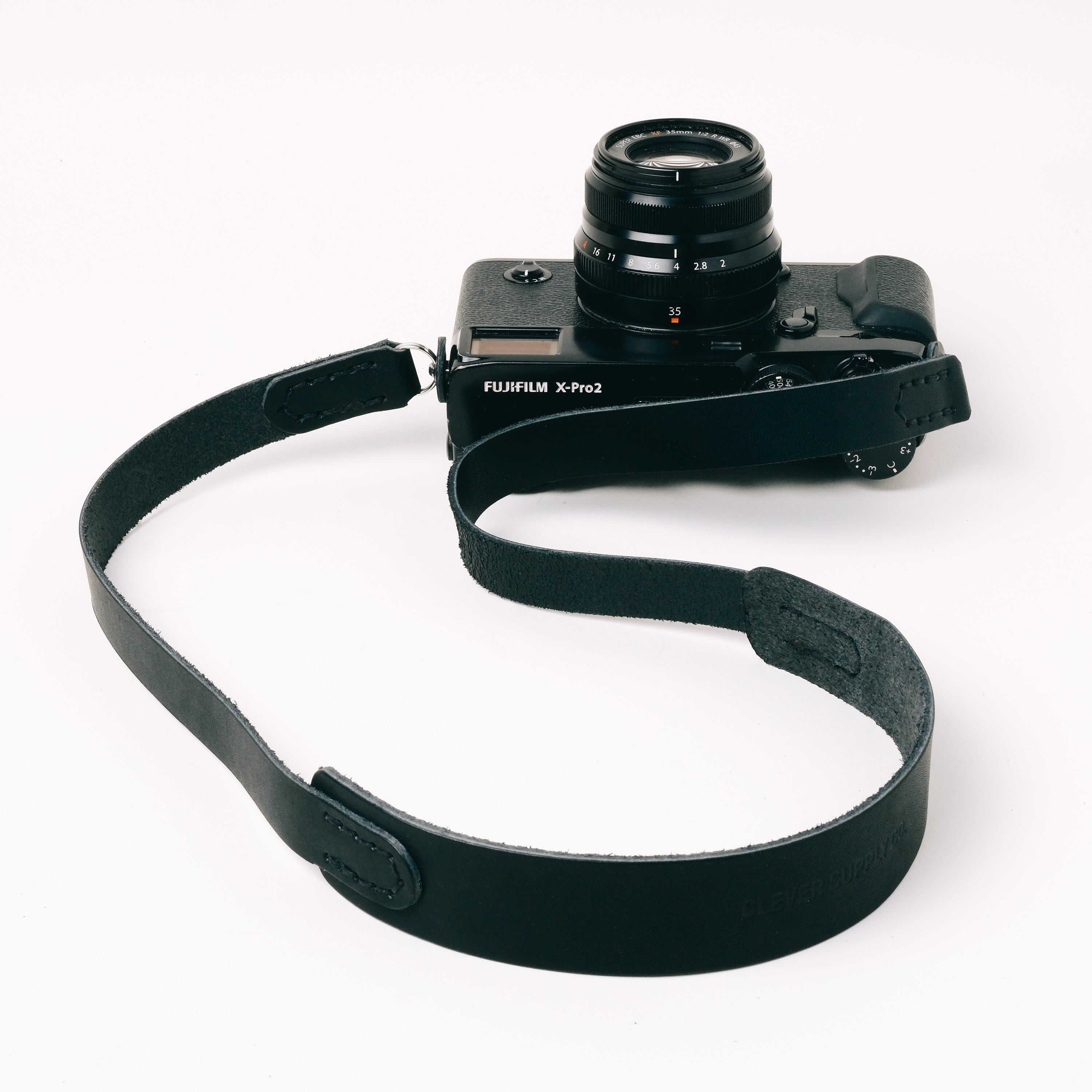 Clever Supply Traditional Camera Strap with Split Ring - 36 Inch Adjustable Neck Strap for DSLR & Mirrorless Cameras - Durable Black Nylon Strap for Photographers, Travel & Everyday Use