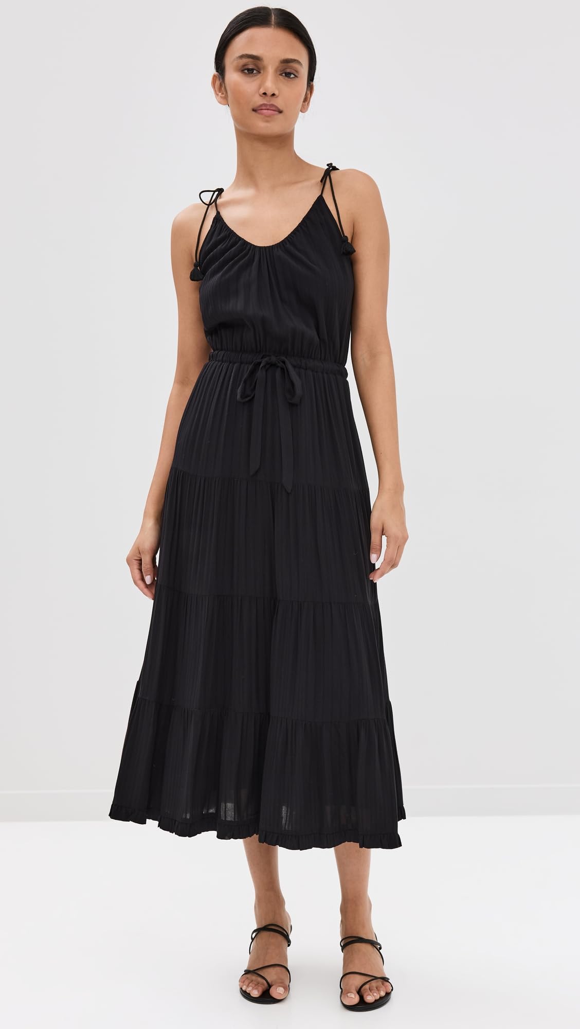 PAIGE Women's Wellsley Dress - Flowy Midi Dress with Pockets, Casual & Elegant, Perfect for Office, Date Night & Summer Outings