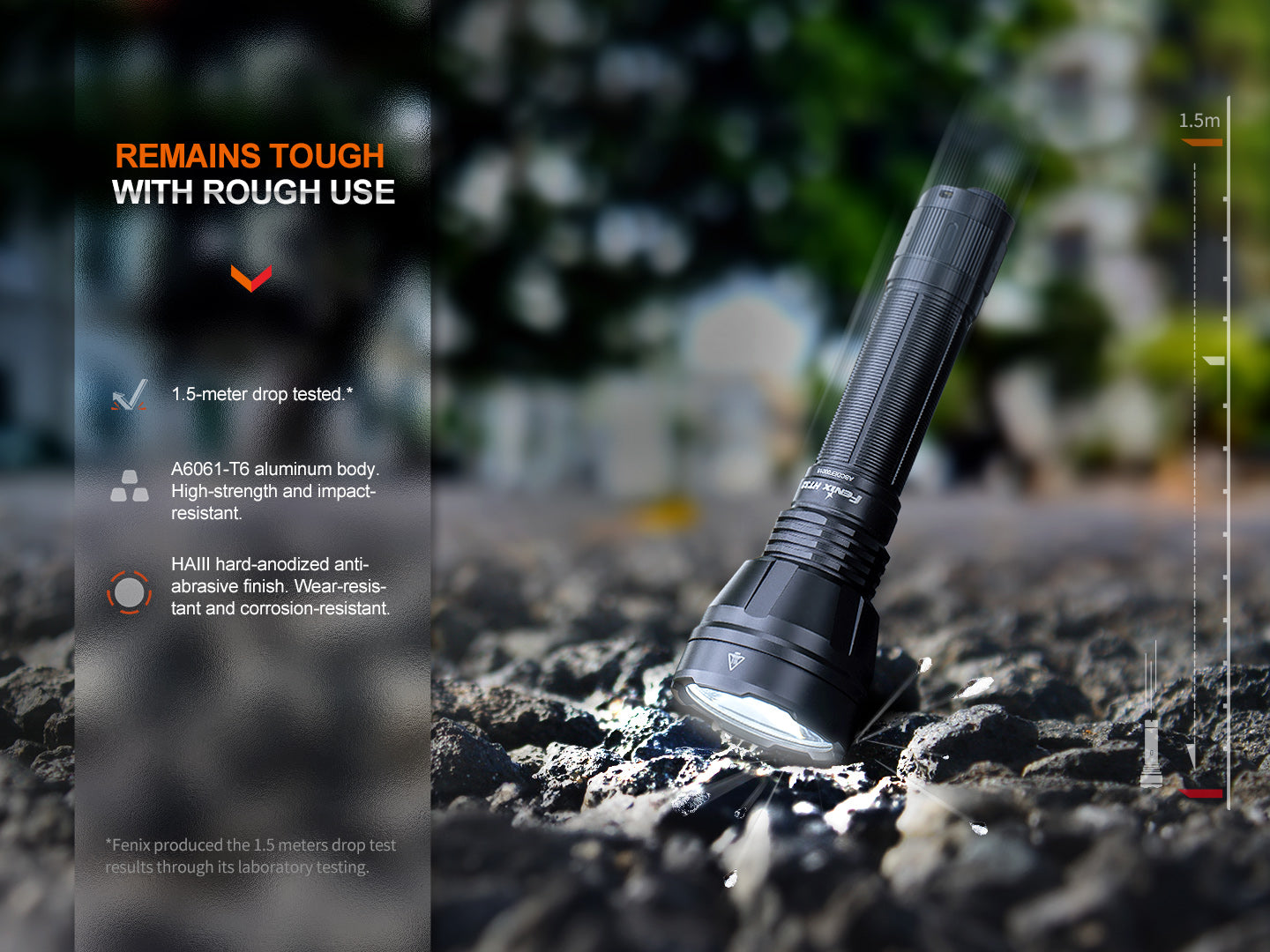 Fenix HT32 Hunting Flashlight with Red & Green Light Modes | High-Power Tactical Flashlight for Hunting, Camping & Outdoor Adventures