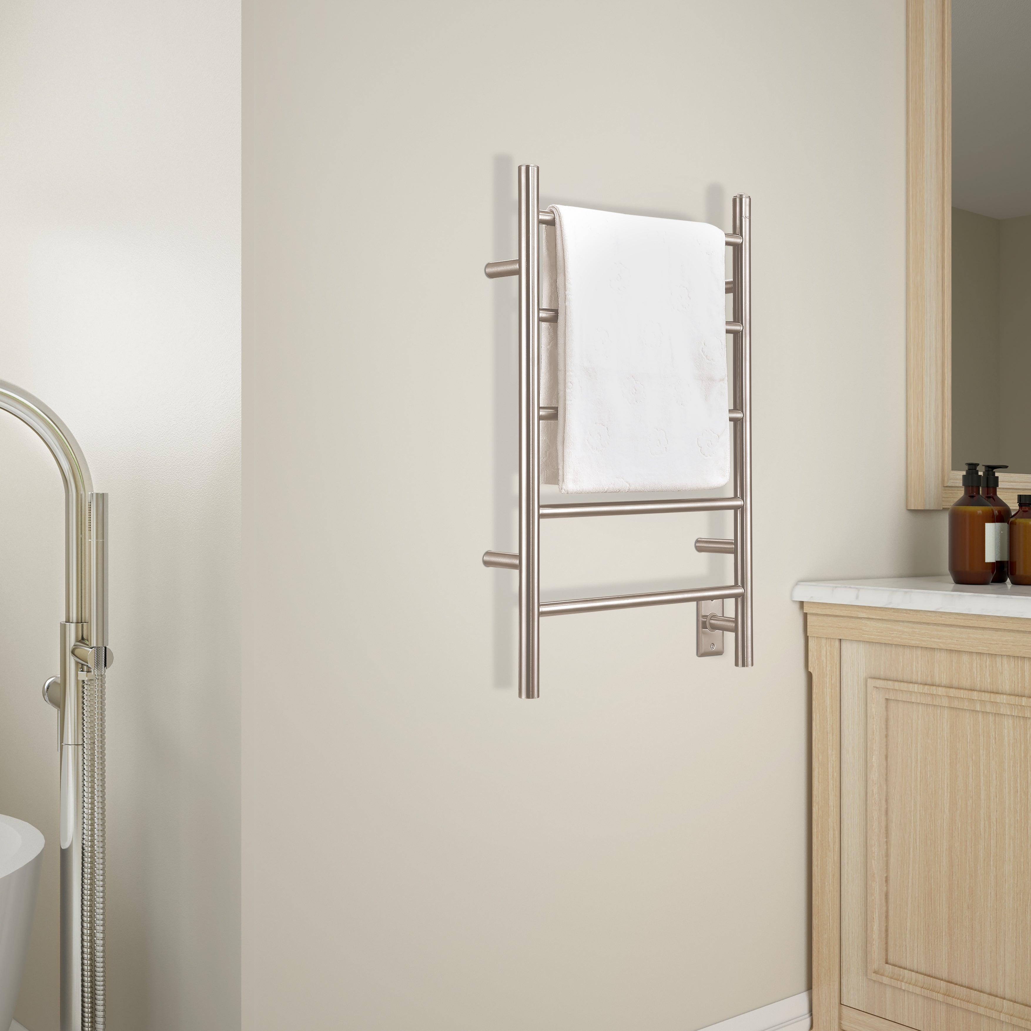 3-in-1 Electric Towel Warmer & Bathroom Heater - Fast Heating for Spa, Baby Care & Luxury Bathroom Experience